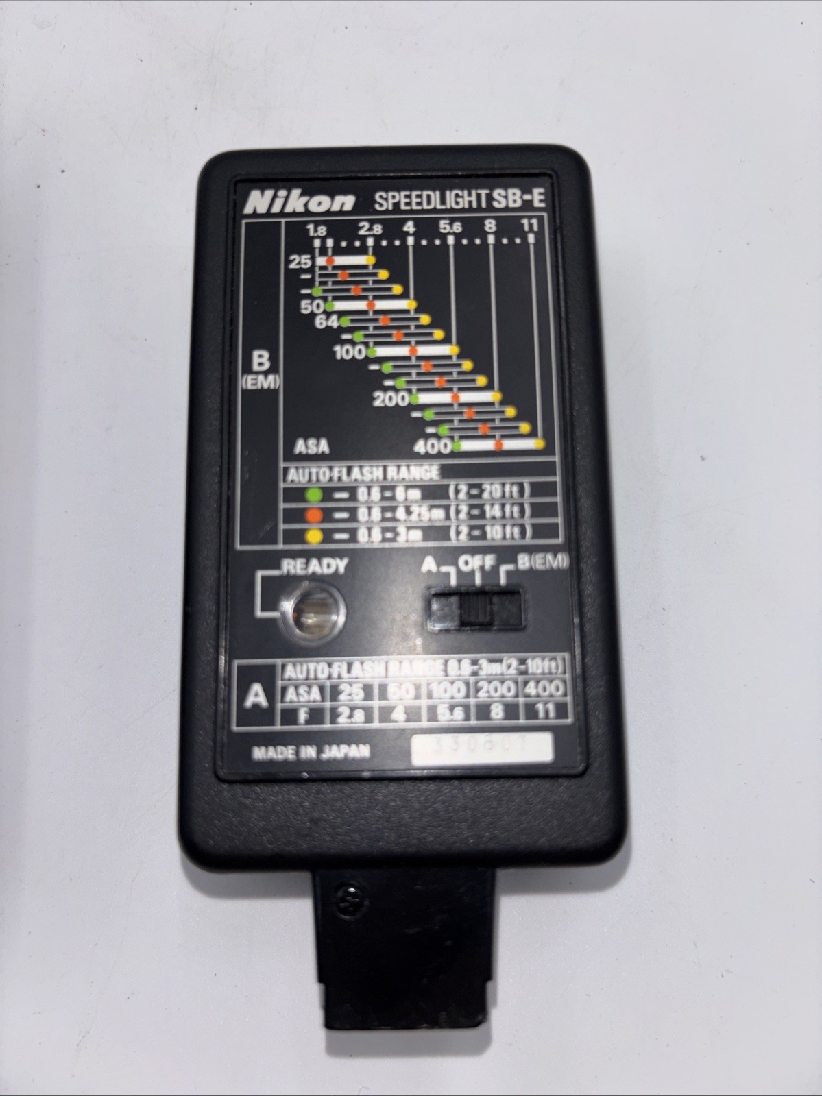 Nikon Speedlight SB-E Flash With Original Ss-10 Nikon Case #B125