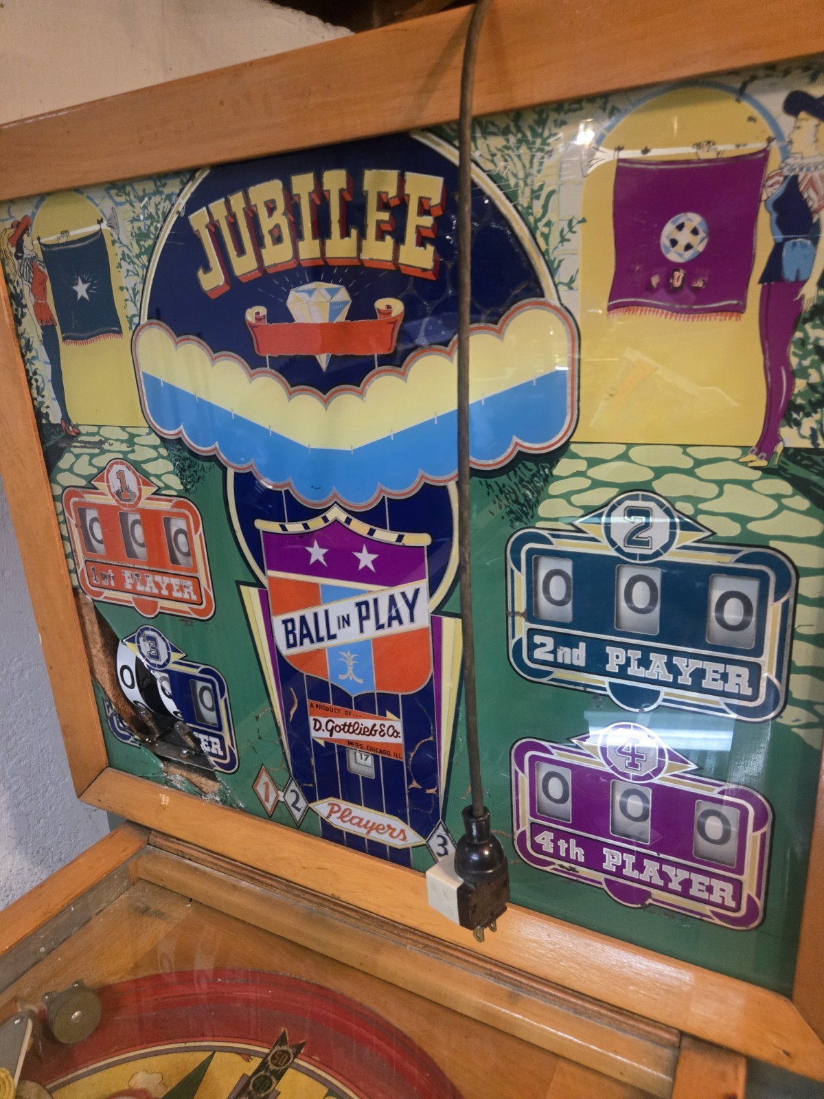 1955 Jubillee Pinball Machine