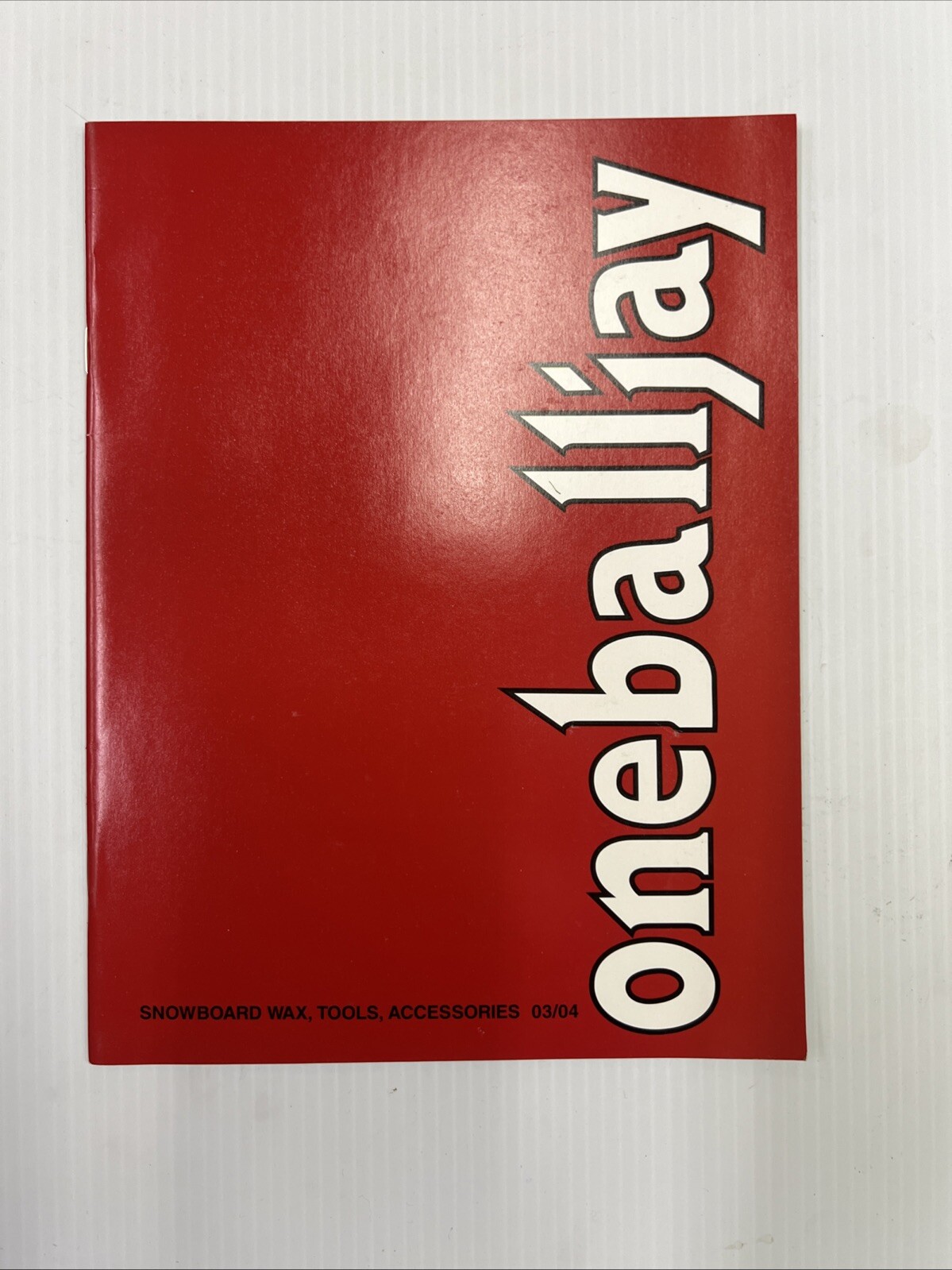 2003/2004 Oneballjay Dealer Catalog Wax Stomp Pads P-Tex Irons Etc.