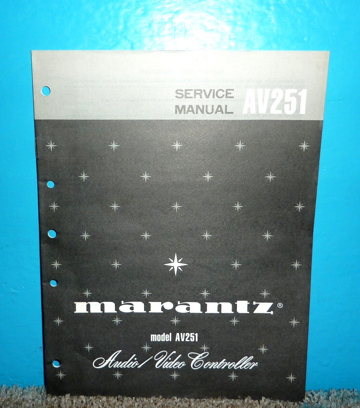 Marantz Model AV251 Audio Video Controller Service Manual OEM Excellent Cond