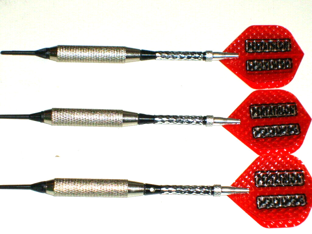 Soft Tip Darts New, 18 Gram Plated, Aluminum Spinning Shafts #3166