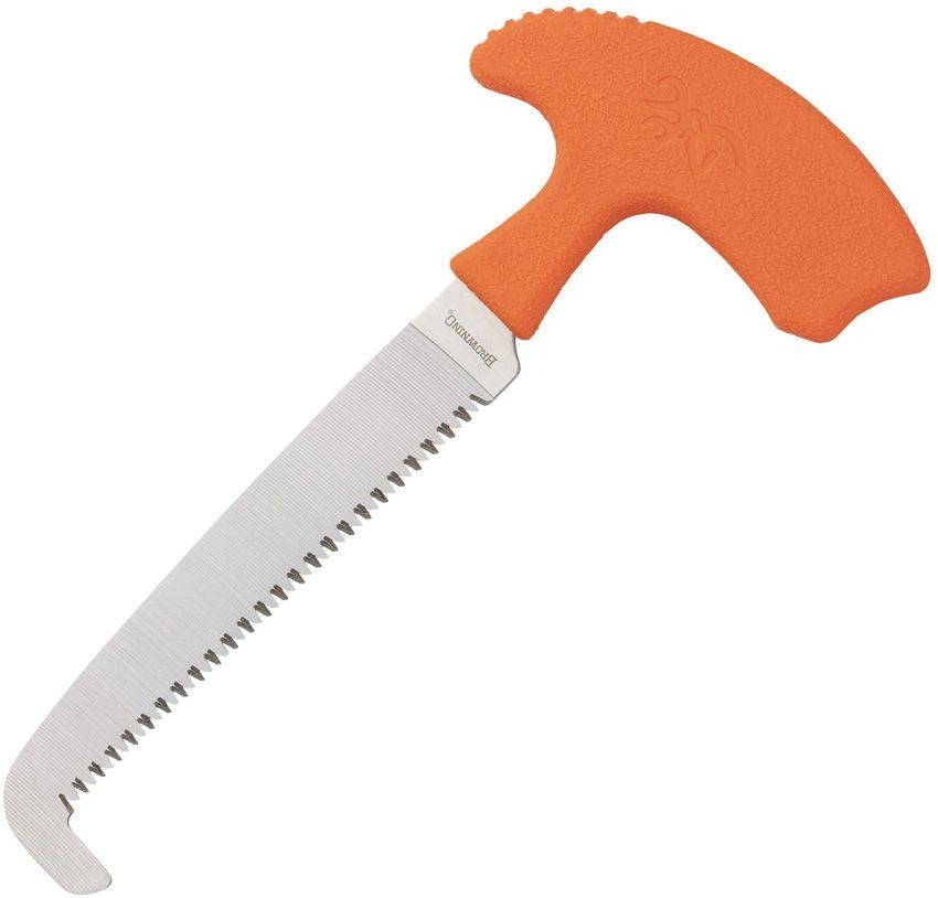 Browning Sharp Ridge Combo Orange Skinner Caper Saw Stainless Blades Rubber Grip