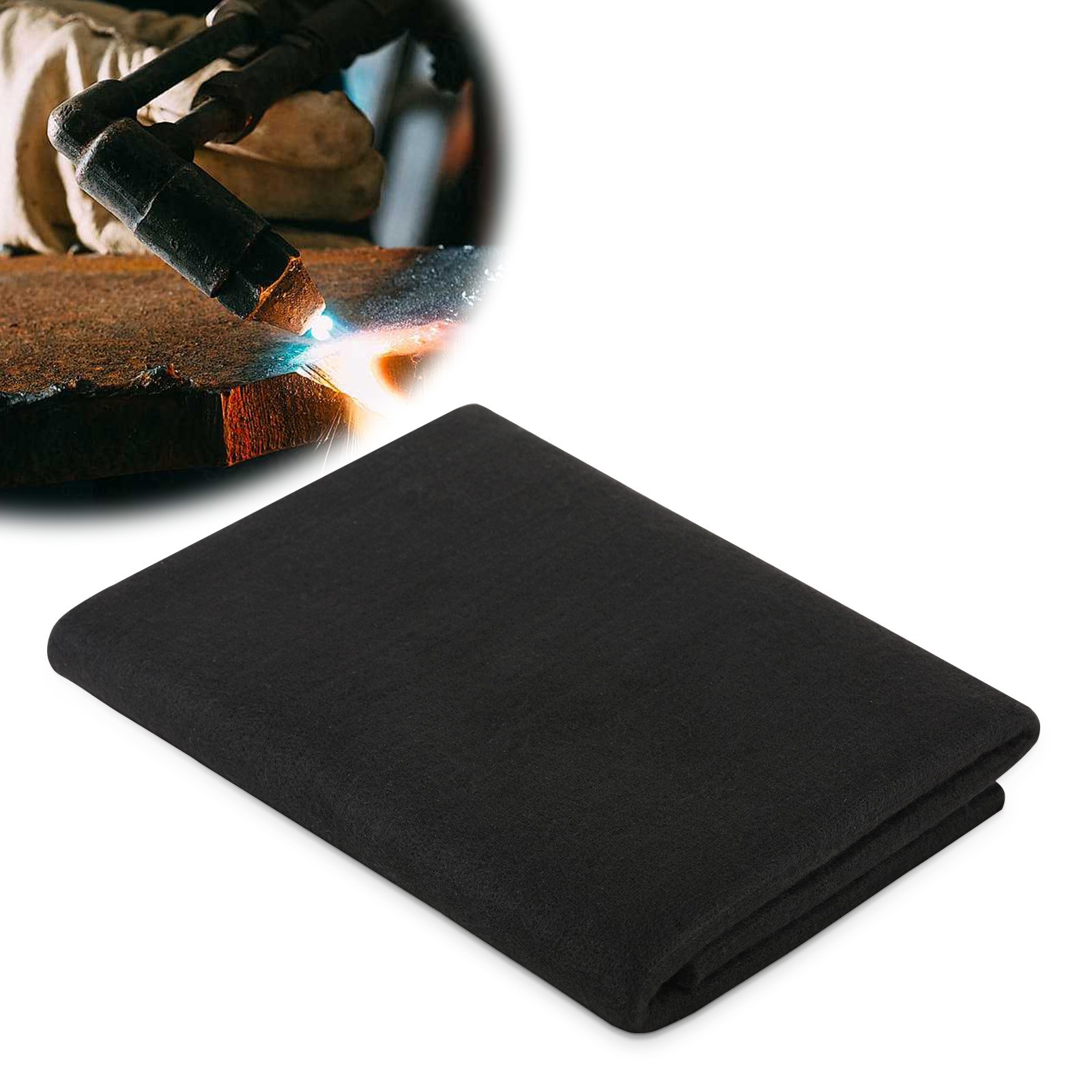 50X50cm Fireproof Indoor Fireplace Mat Protector, Outdoor Flame-Resistant Pad