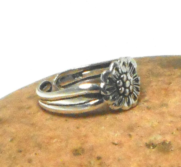 Valentine's Day Beautiful Gift Solid Metal Flower Adjustable Toe Ring 925 SS