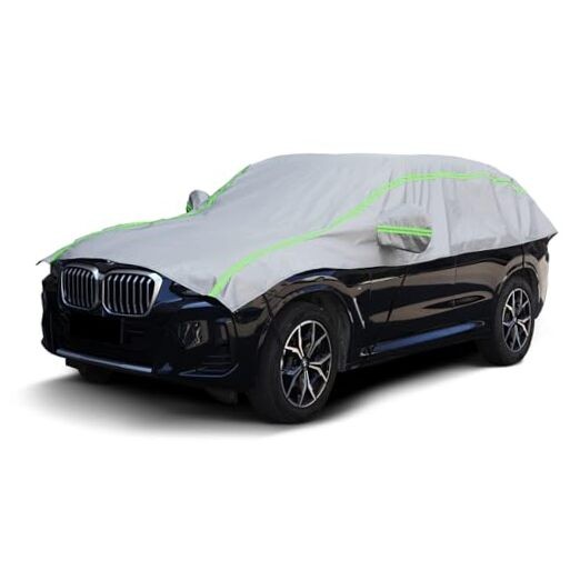 Half Car Cover Snow, Hail Car Cover with Cotton Liner, SUV L(see size table)