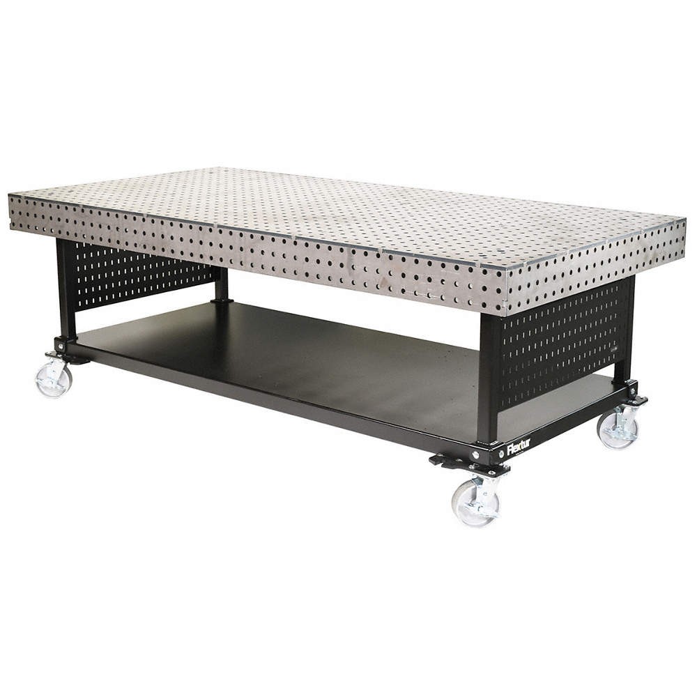 FLEXTUR 78909525 Welding Table,96"D x 35"H x 48"W,Metal 797WJ7