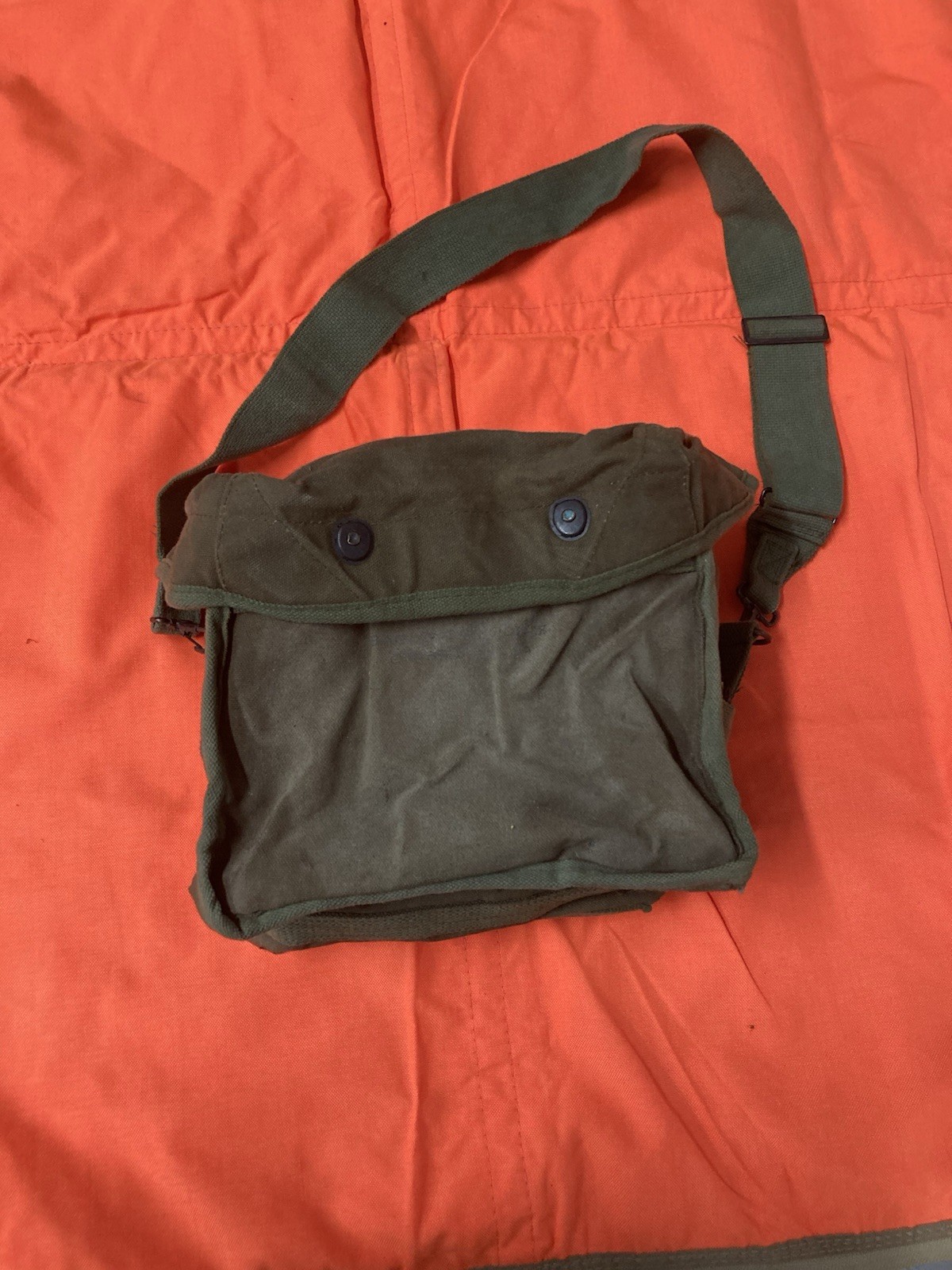 USGI Canvas OLDGEN Shoulder Bag Satchel Case Vintage OD Green Olive Drab