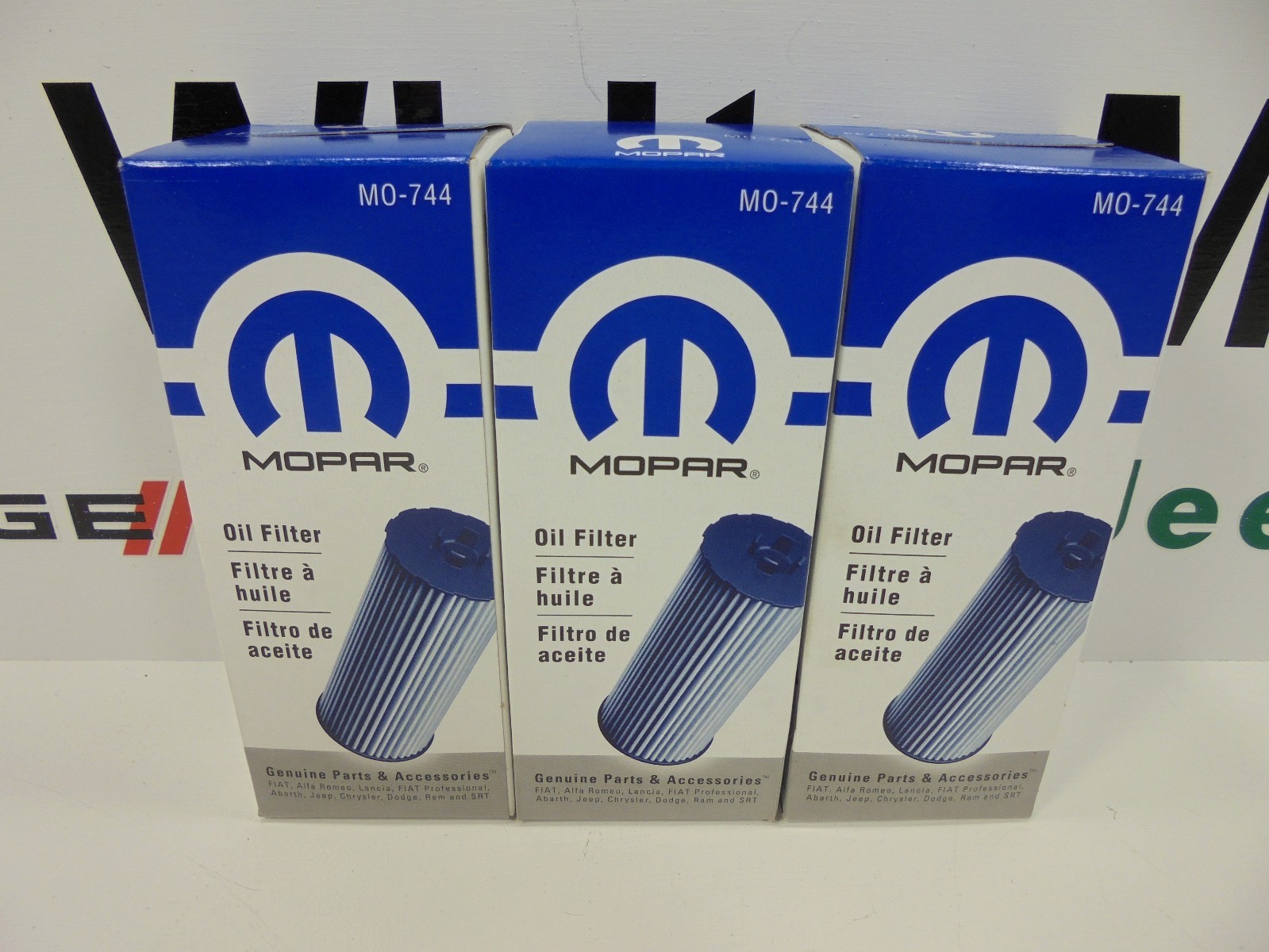 11-13 Chrysler Dodge Jeep New 3.6L Engine Oil Filter Pentastar Set of 3 Mopar