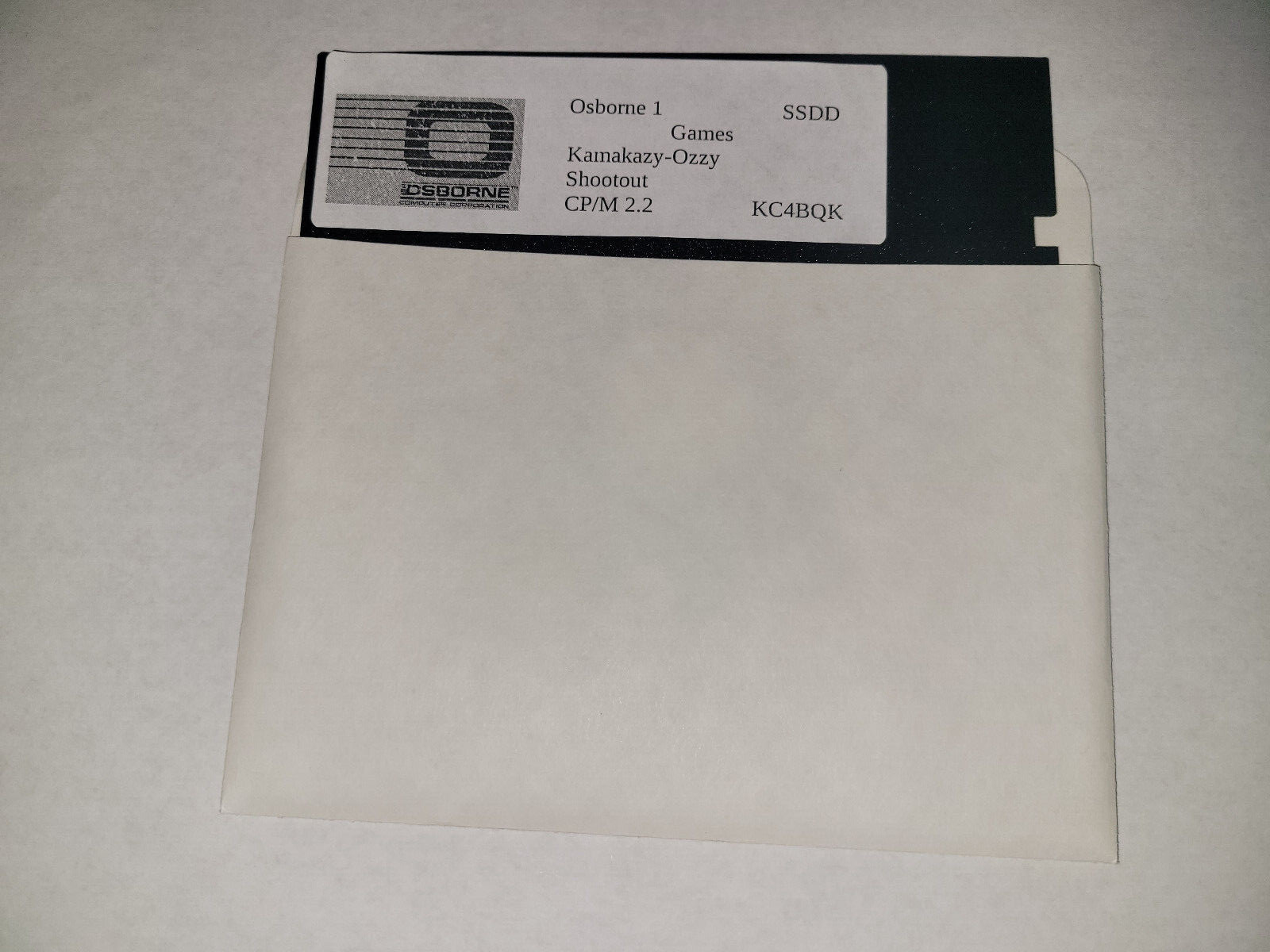 Osborne 1 / 1A Games  Kamakazy-Ozzy and Shootout SSDD OCC1 New  5 1/4 Disk