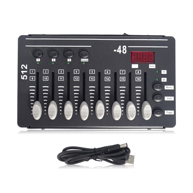 Lightweight DMX512 Stage Lighting Controller 3PIN 2W Low Power Easy to Operate