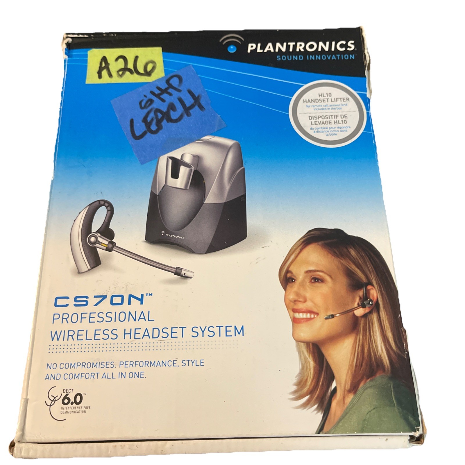 Plantronics CS70N Professional Wireless Headset System Ear-Hook