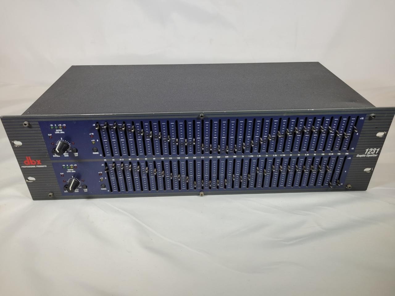 DBX 1231 Dual 31-Band Graphic Equalizer 2-Channel Rack Mount EQ