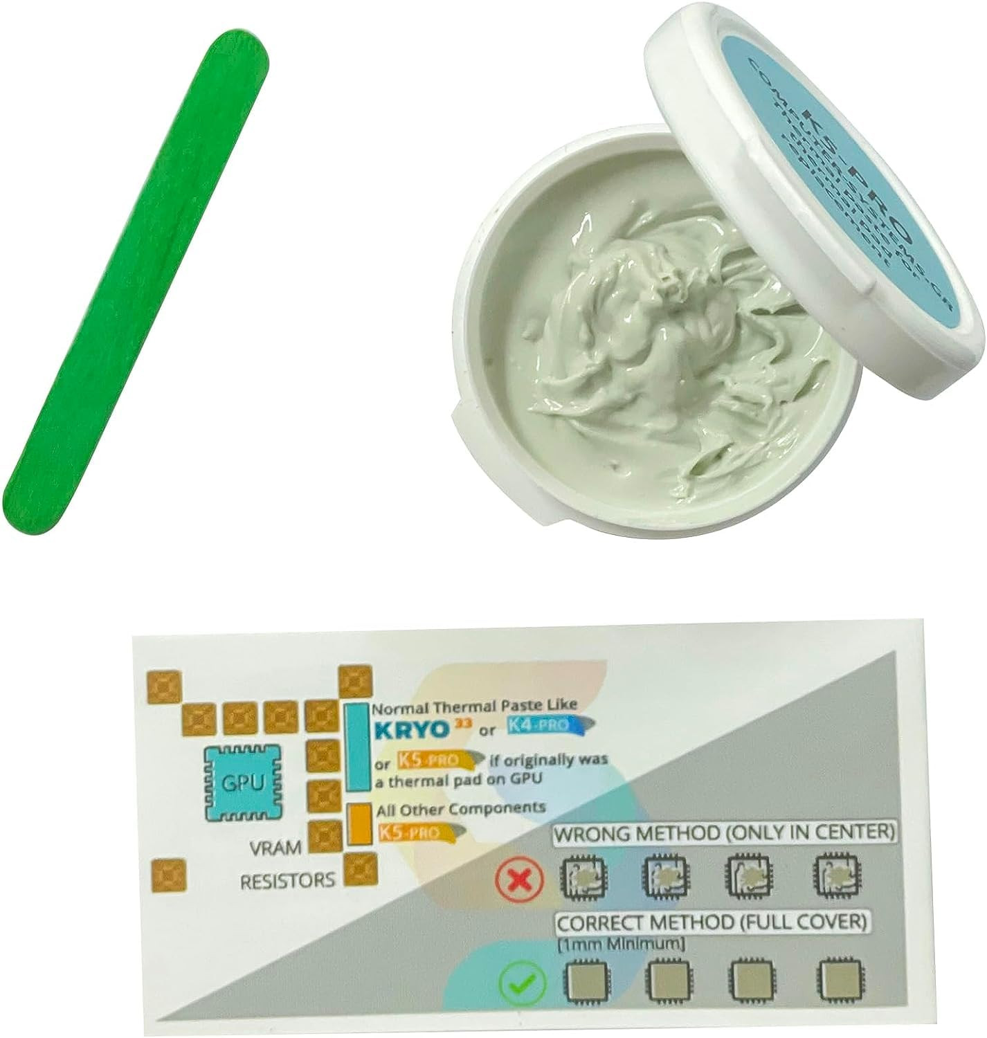 K5-PRO Viscous Thermal Paste for Thermal Pad 20G Compatible with Iphone, Imac