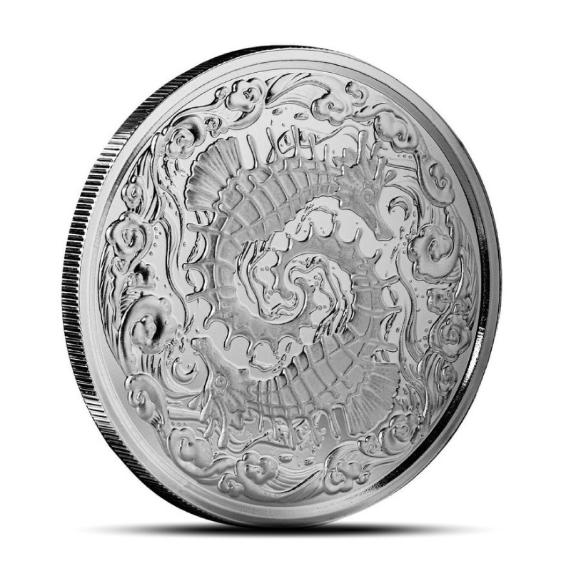 2024 1 oz Samoa Seahorse Silver Coin