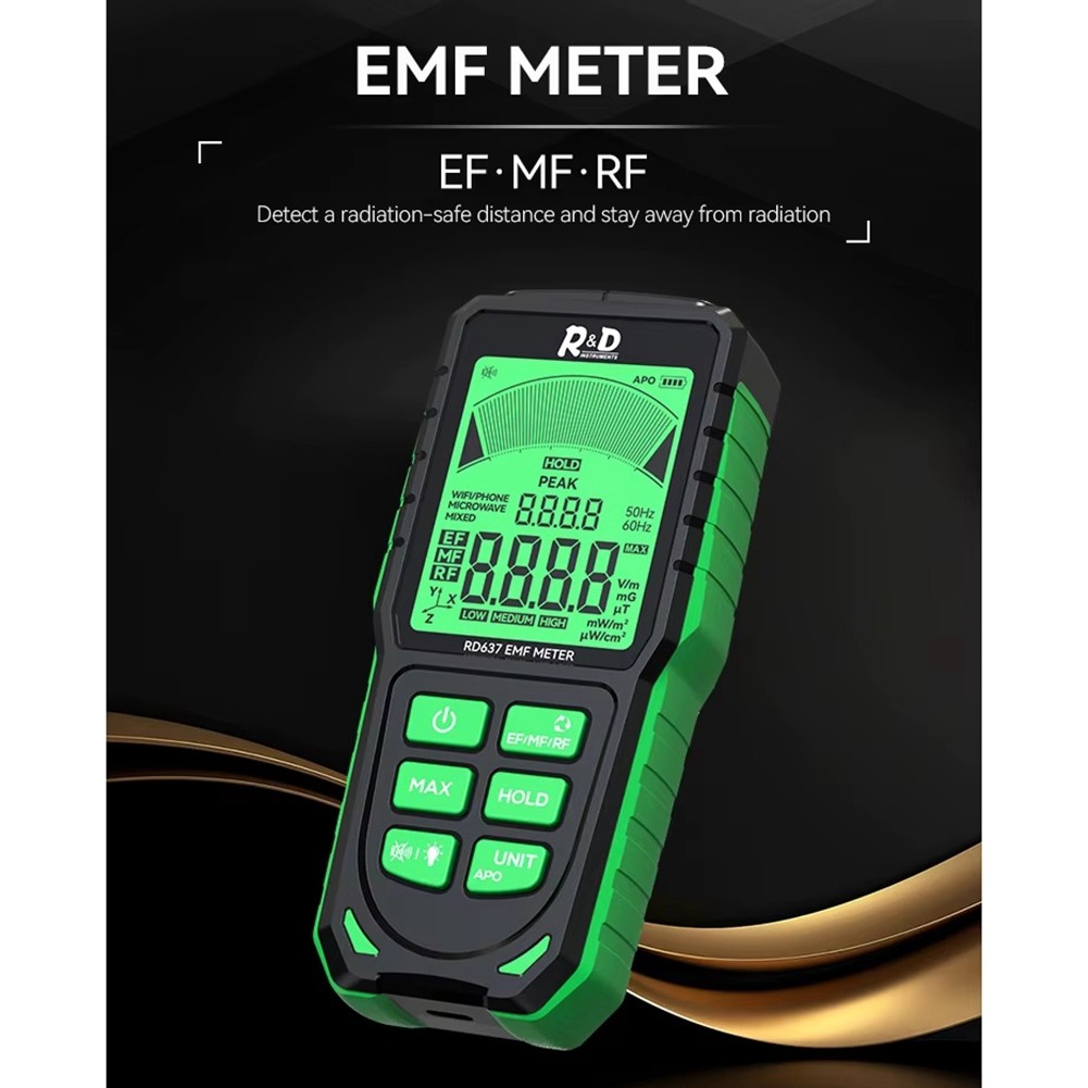 RD637 EMF Detector Professional Electromagnetic Field Meter Handheld5659