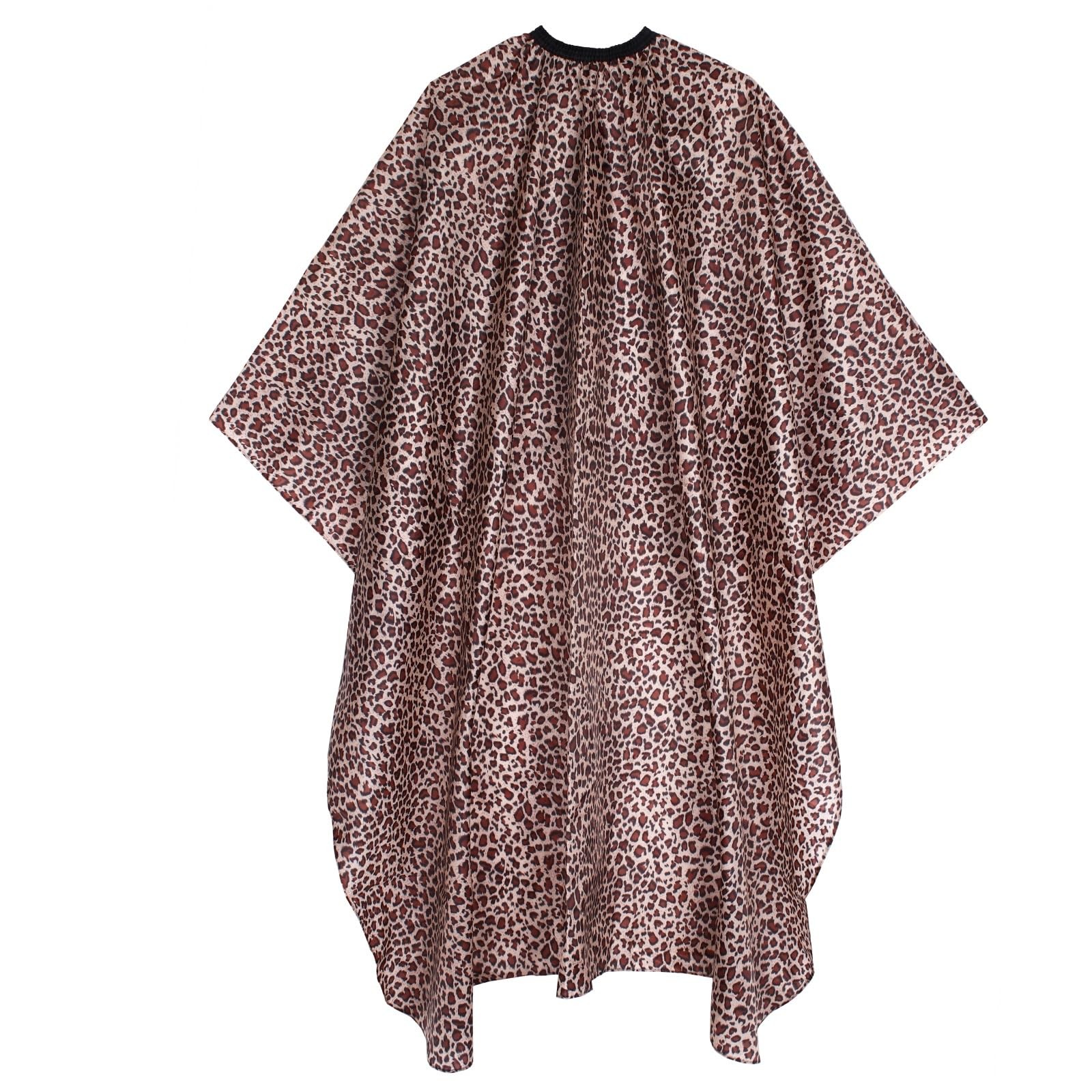 Waterproof Leopard Hair Cutting Cape - 64" x 56" Salon x (B),