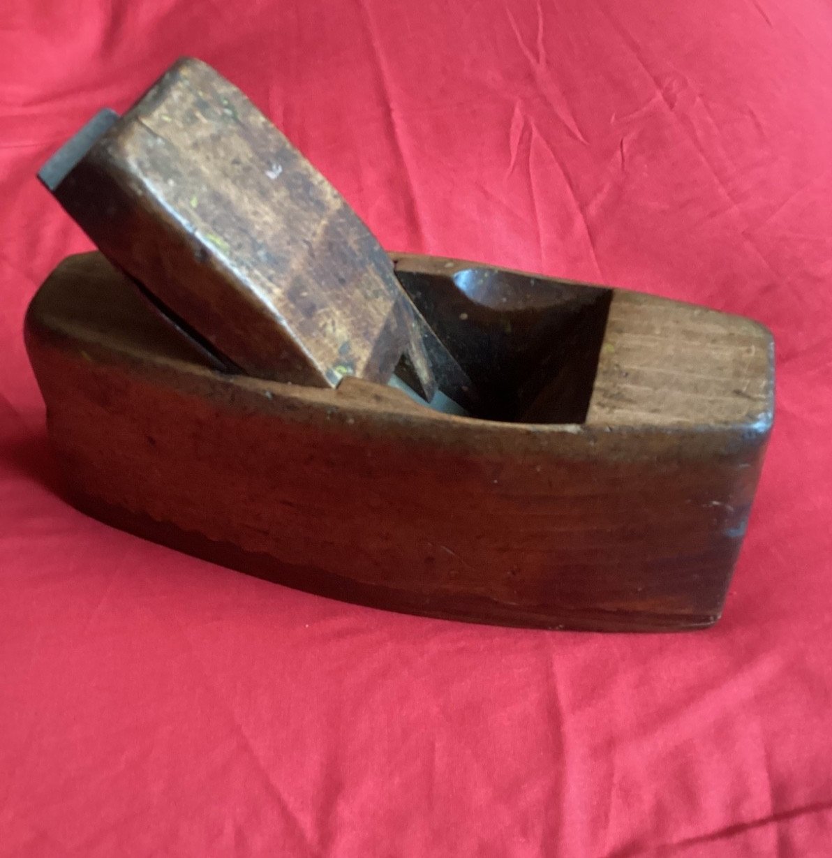 ANTIQUE ALEX MATHIESON GLASGOW WOODEN BLOCK / COFFIN SMOOTHING PLANE