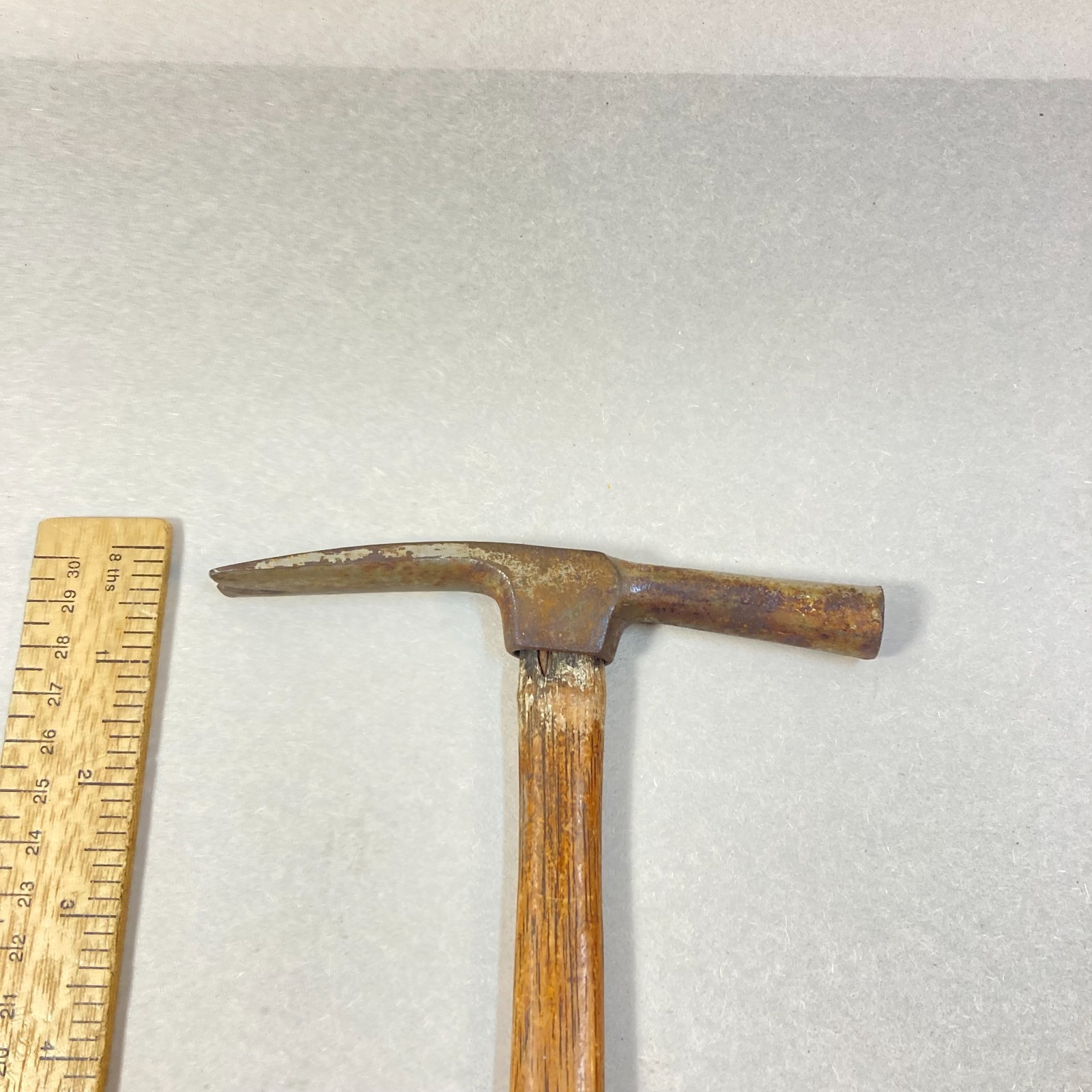 Vintage Hammer Pattern Maker Tack Nail Puller 11" Wood Handle