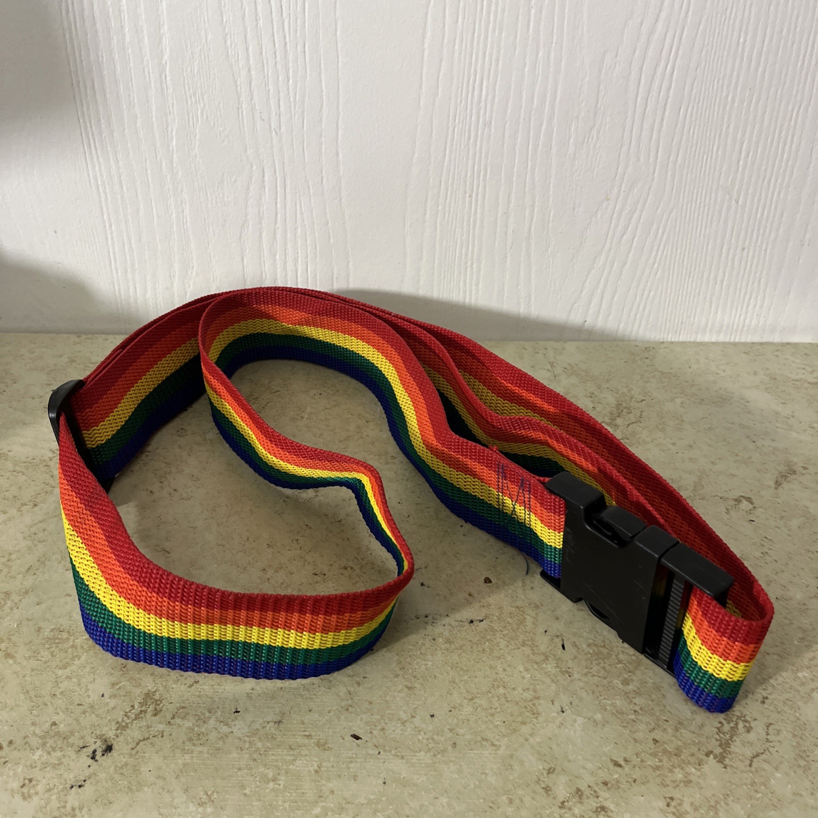 Rainbow Luggage Strap - Pride Roller Bag Strap Belt 1 7/8” Wide 56” Long