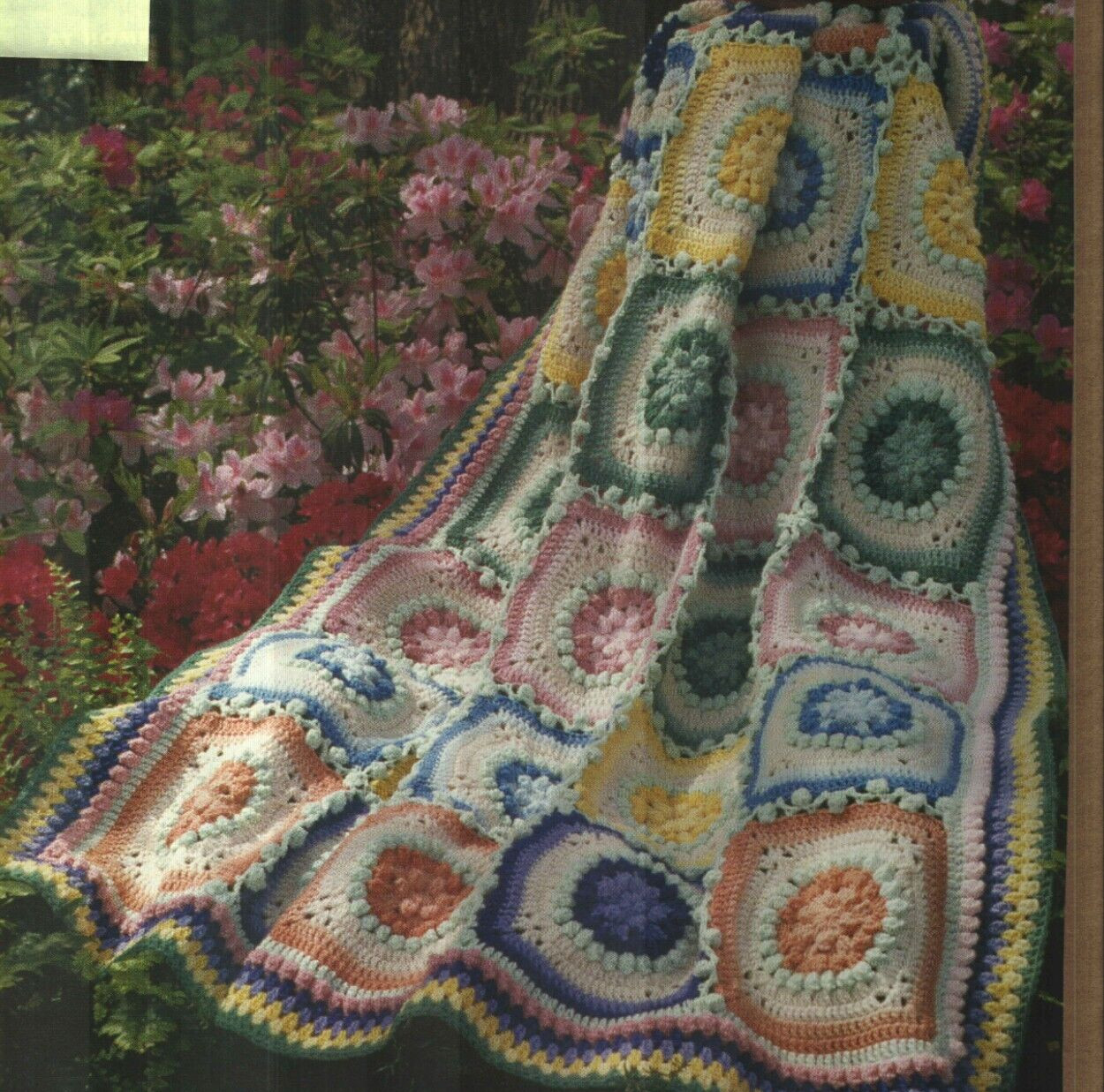 SECRET GARDEN AFGHAN HOME DECOR CROCHET PATTERN INSTRUCTIONS