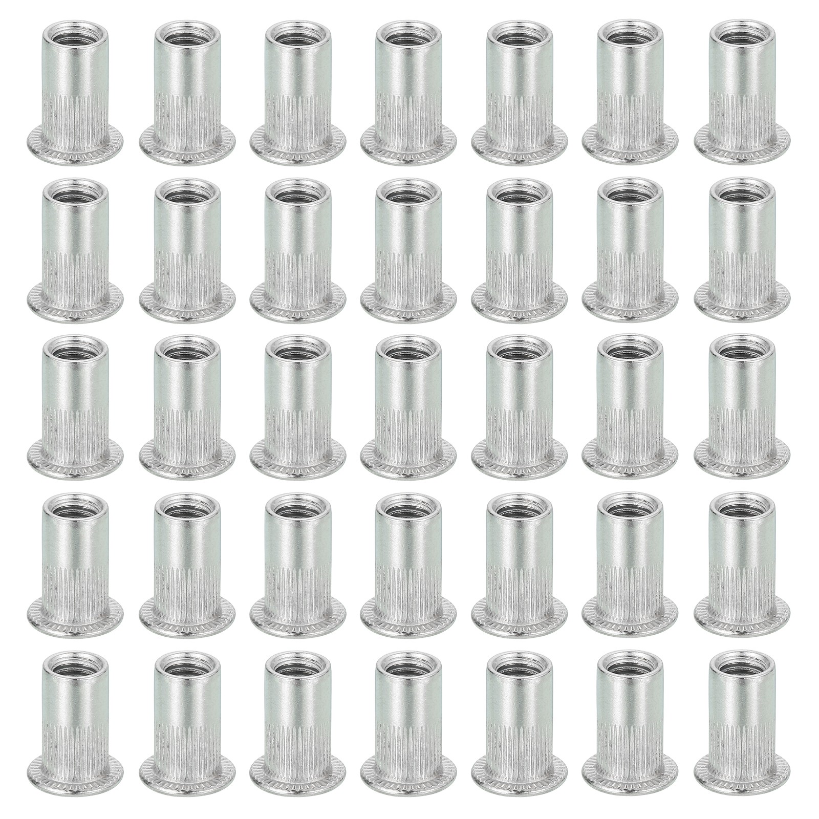 38Pcs M5 Rivet Nut 304 Stainless Steel Rivet Tool Hardware Nuts Silver