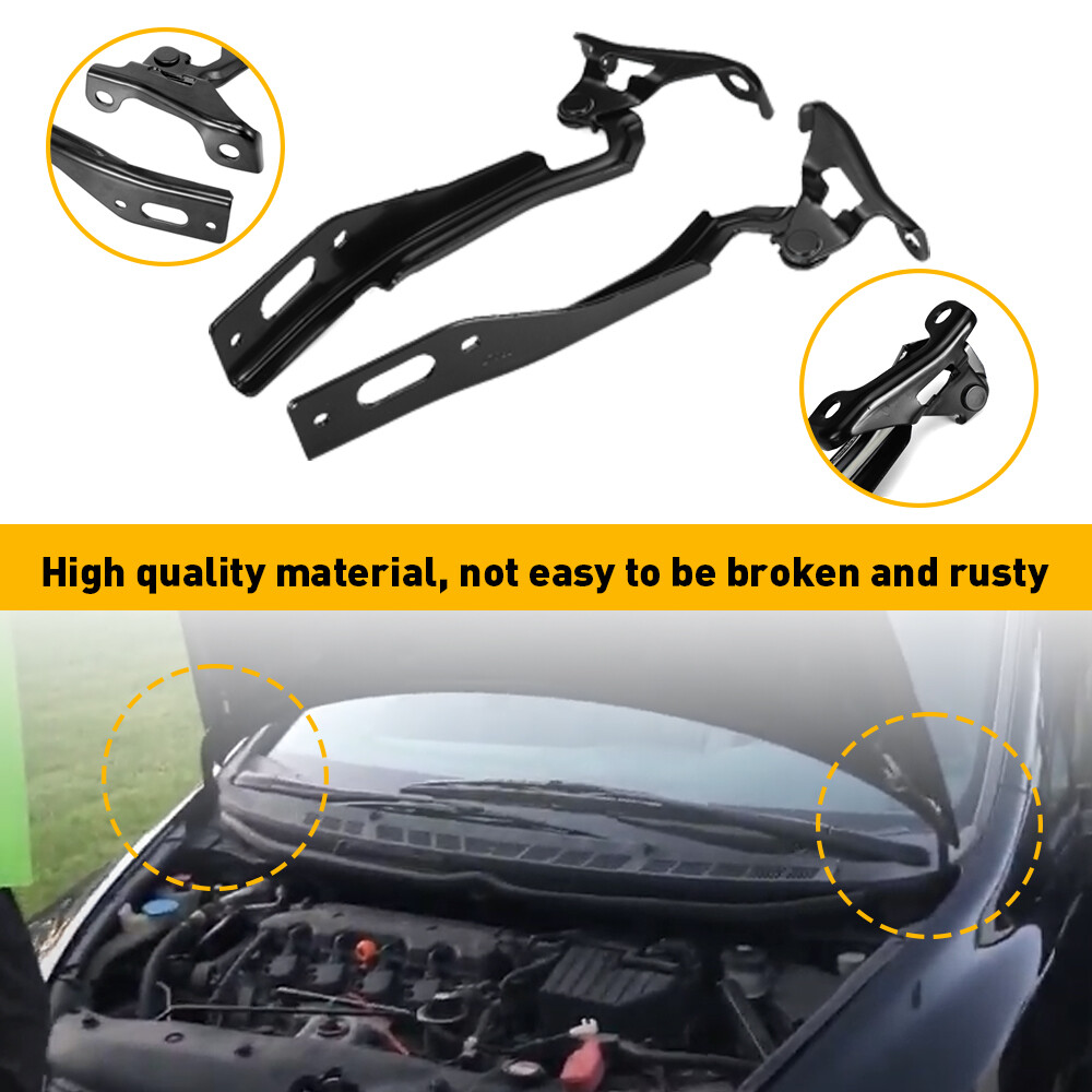 Hood Hinges Left & Right Side For 2012 2013 2014 2015 Honda Civic