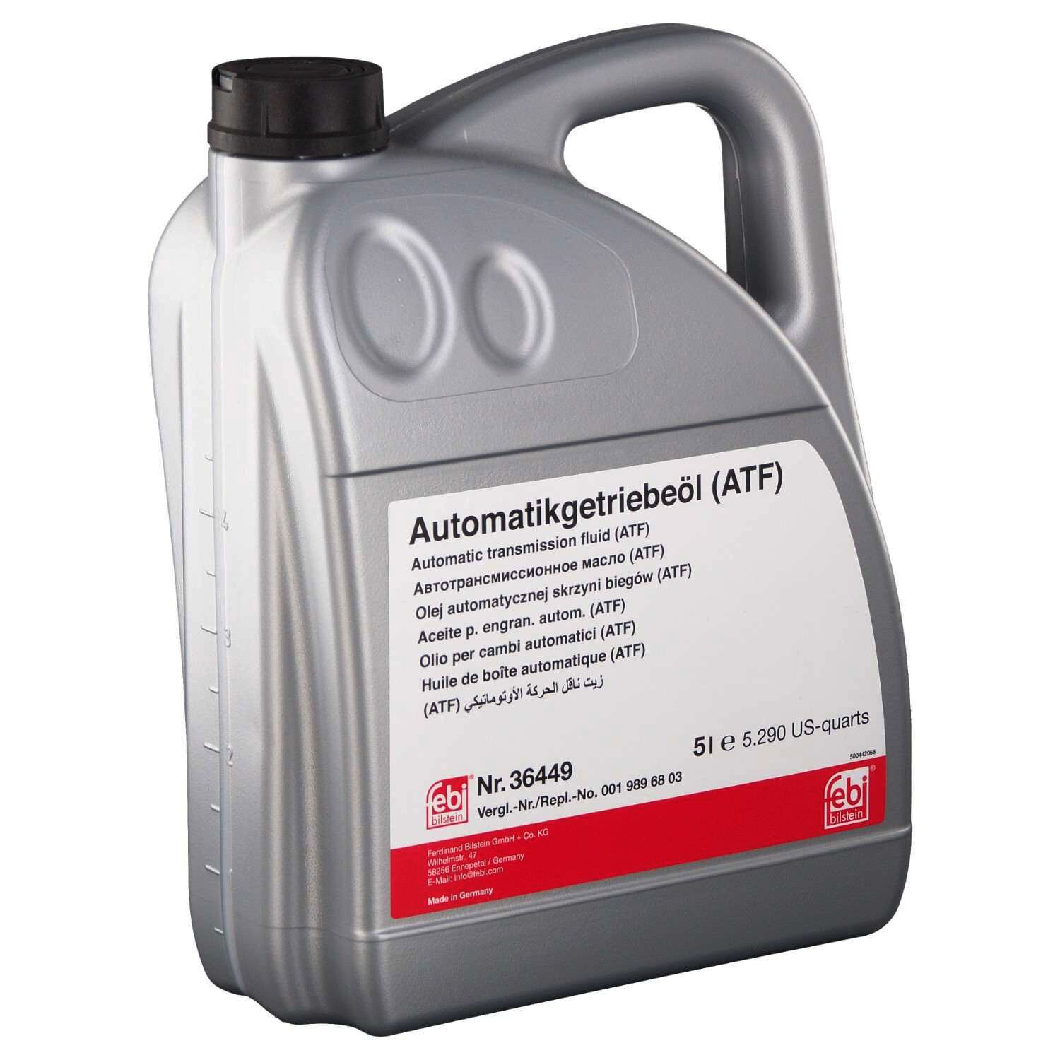 (9 LiTer) FEBI ATF Automatic Transmission Oil For Mercedes WITH-RED FLUID 236.14