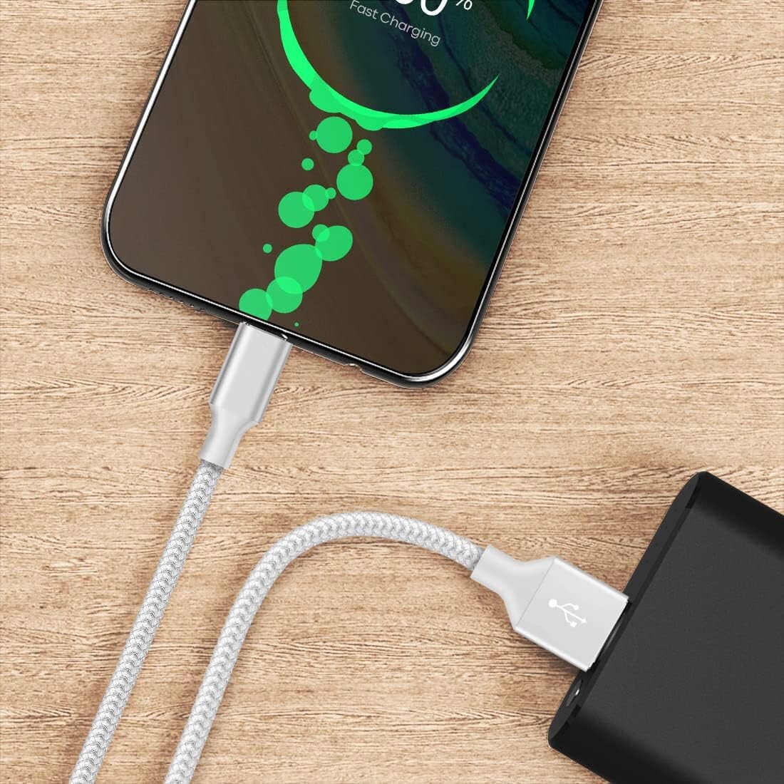 Braided USB Type-C USB-C to USB-A Fast Charge Cable Cord Charger Charging Sync