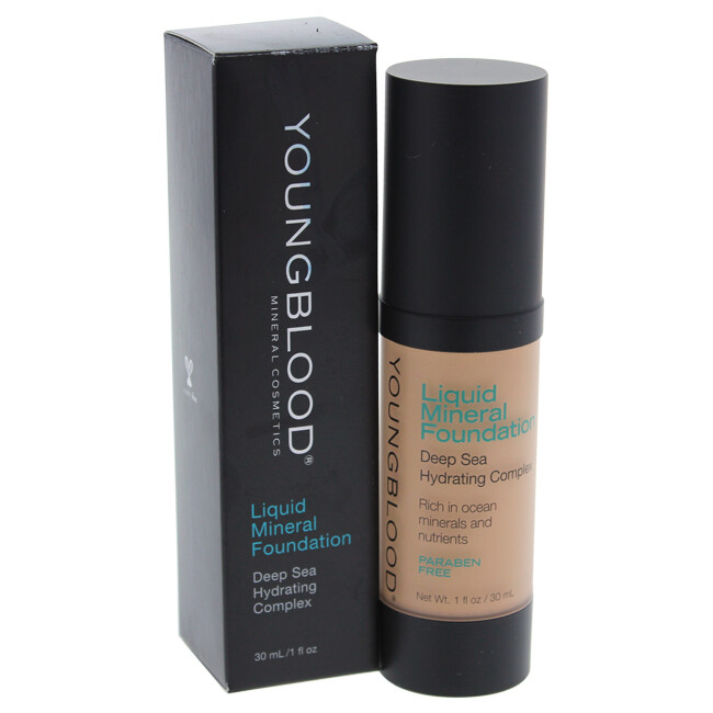 Liquid Mineral Foundation - Sun Kissed by Youngblood for Women - 1 oz Foundation