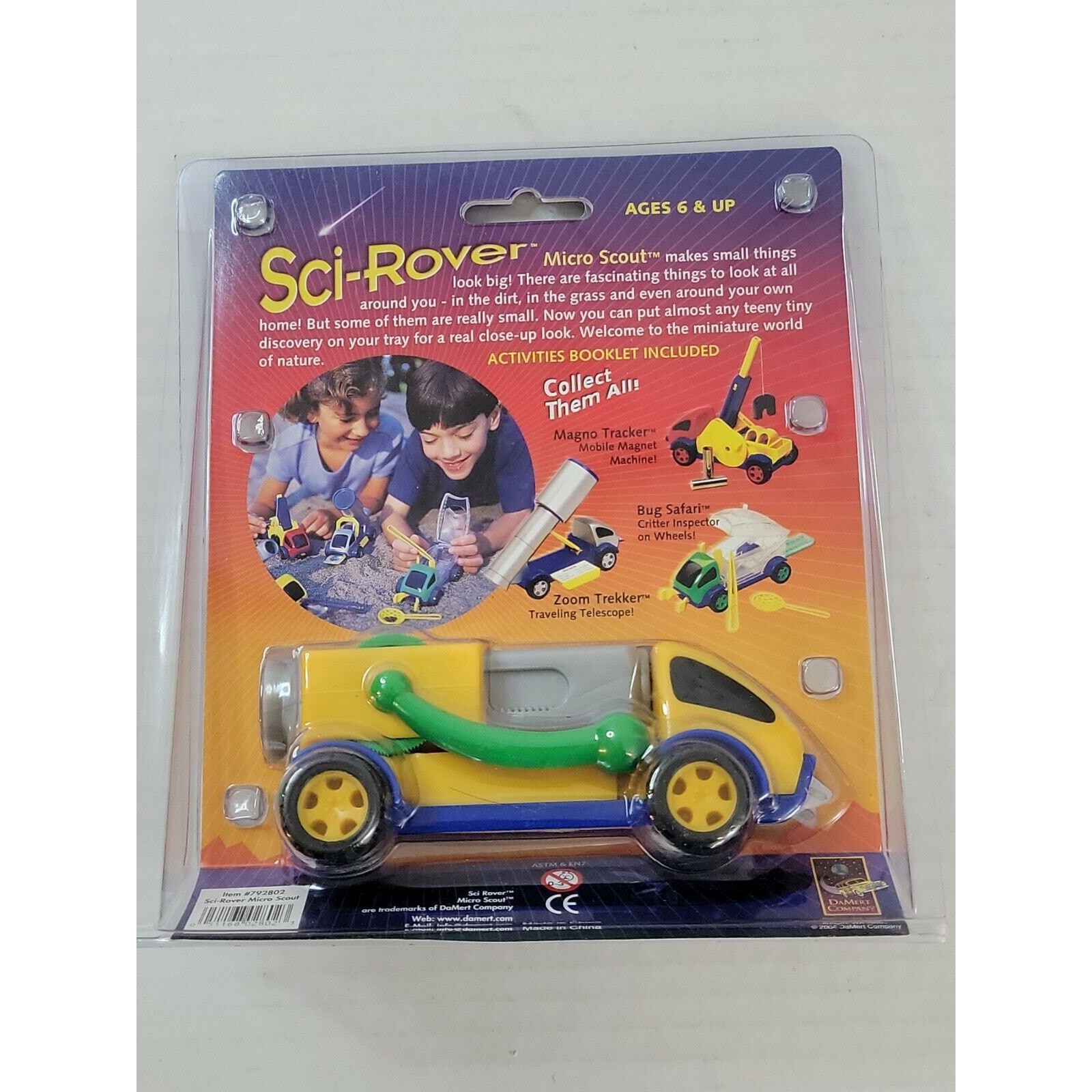 NEW-Sci-Rover Rolling Science Adventure Micro Scout Vehicle Microscope In Motion