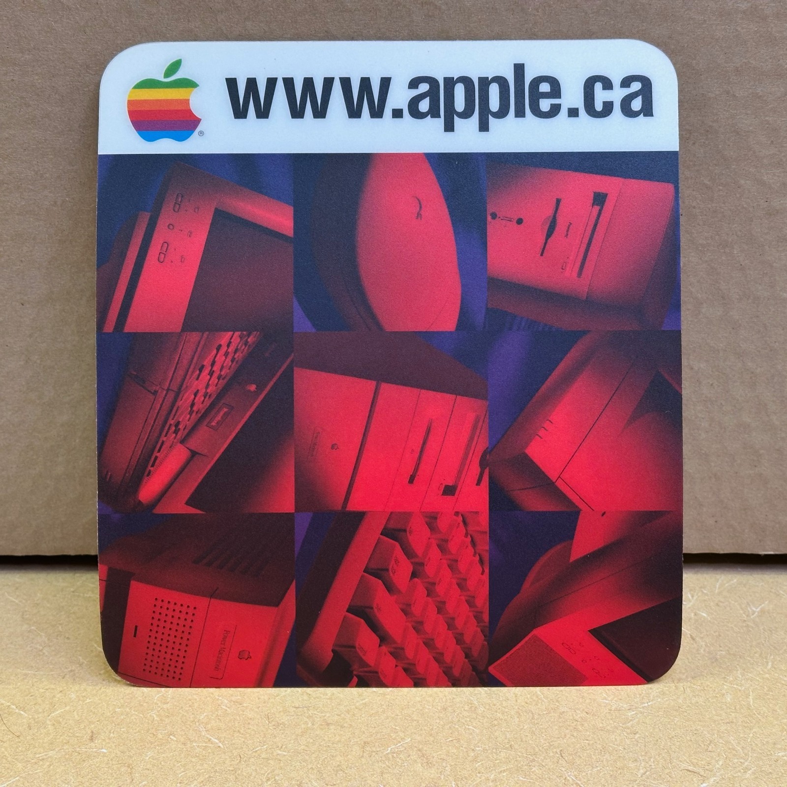 COMPLETE yr Macintosh Apple II set *** Apple Canada Mouse Pad *** VINTAGE Rare