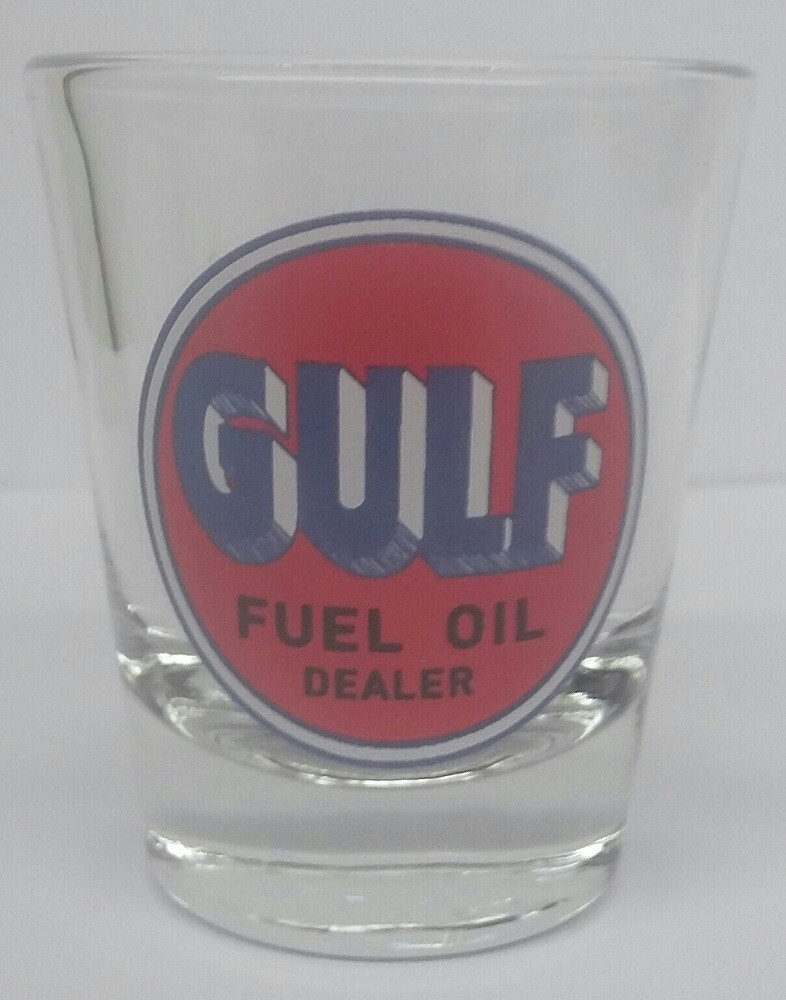 Gulf Gasoline 1½ Shot Glass