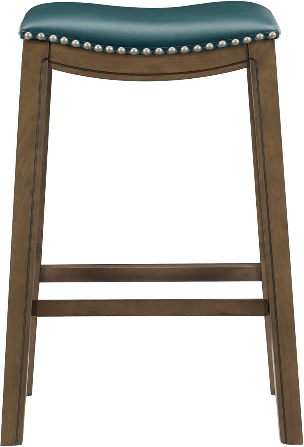 Ordway Green Solid Wood Bar Stools - 30" Saddle Height Seating