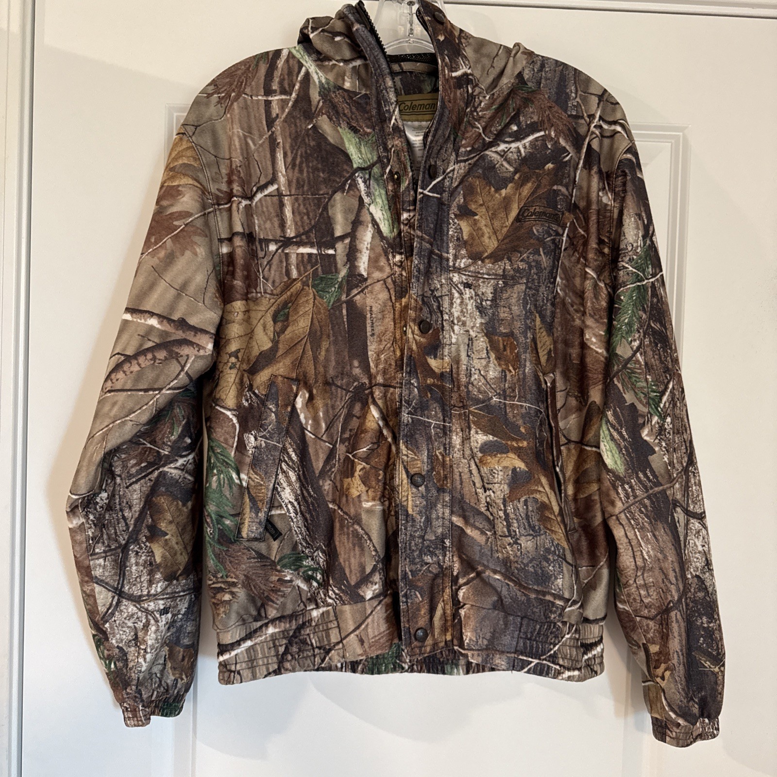 Coleman RealTree Camo Hunting Jacket Windbreaker YOUTH XL