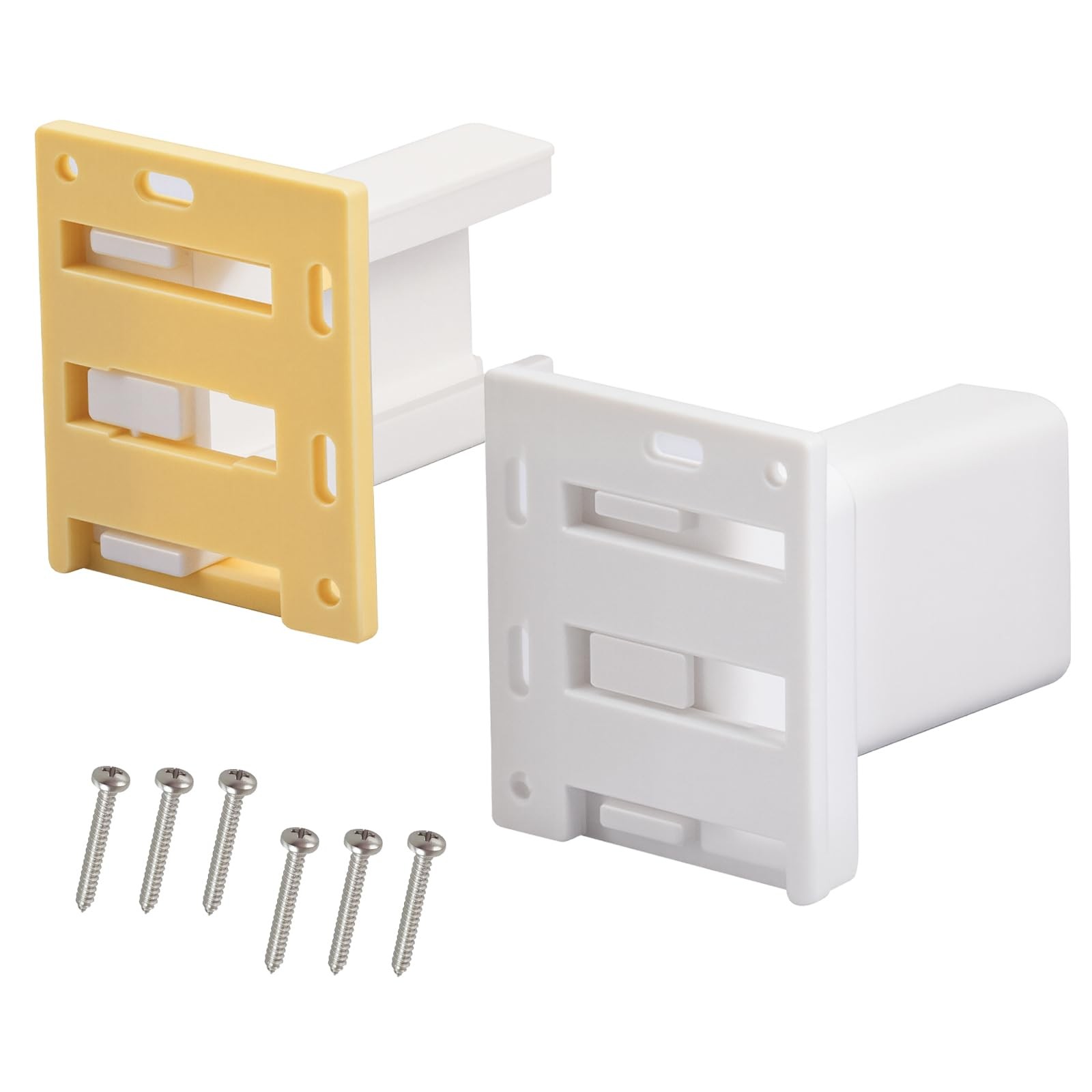 2 Pack Drawer Slide Socket Set, Drawer Track Back Plate, Cabinet Drawer Slide...