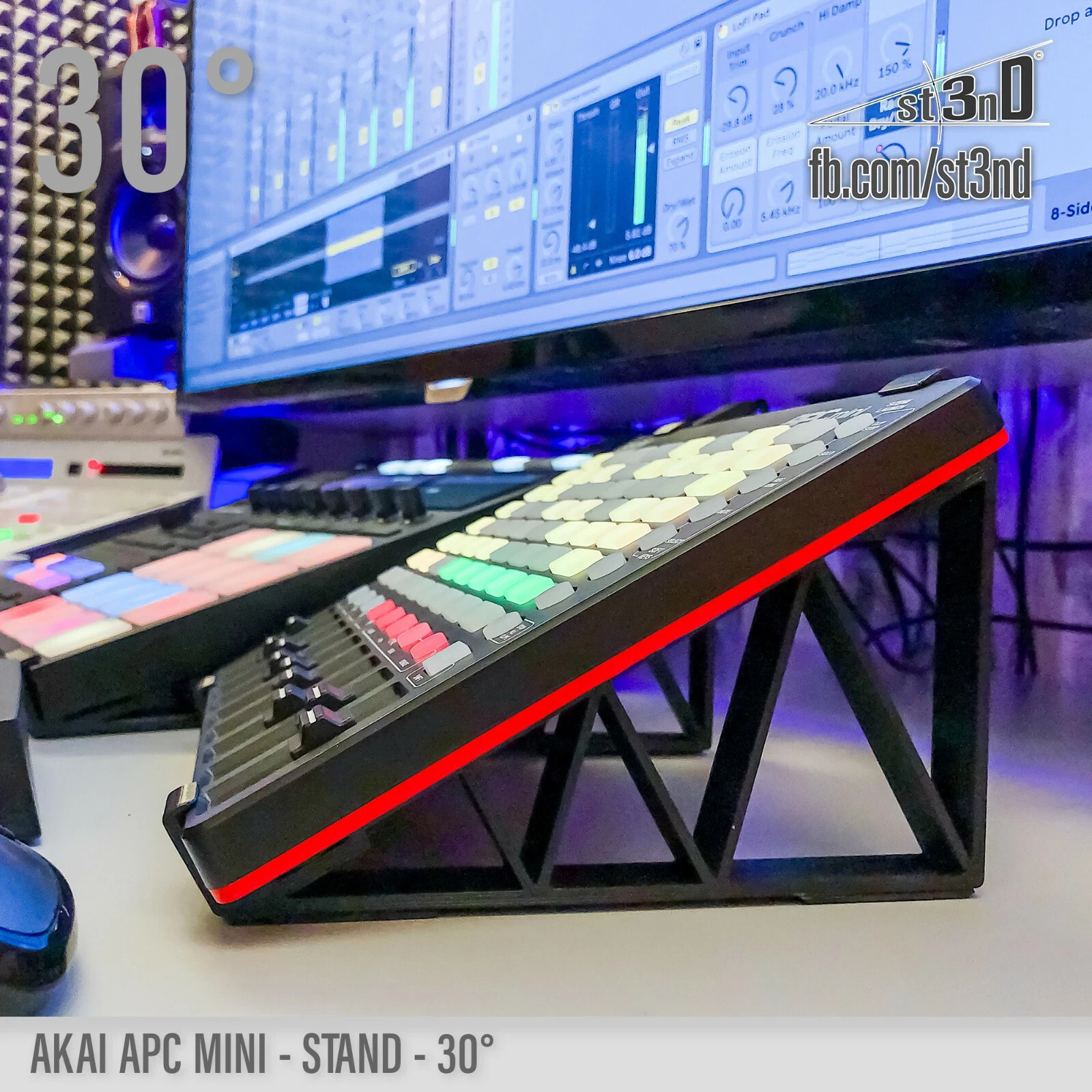 Stand for AKAI APC Mini Mk1 — 30° Angle — Controller Desktop Mount
