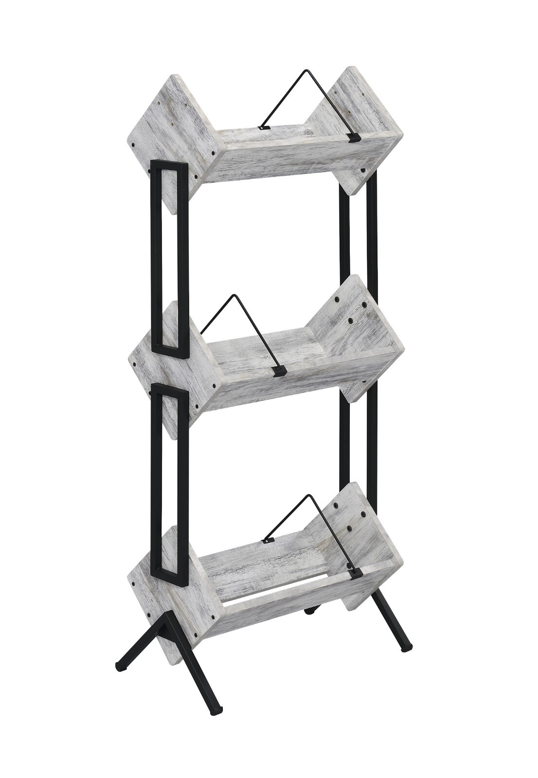 Musiea 3 Tier Vinyl Record Holder, LP Storage Shelf, Record Storage Rack White