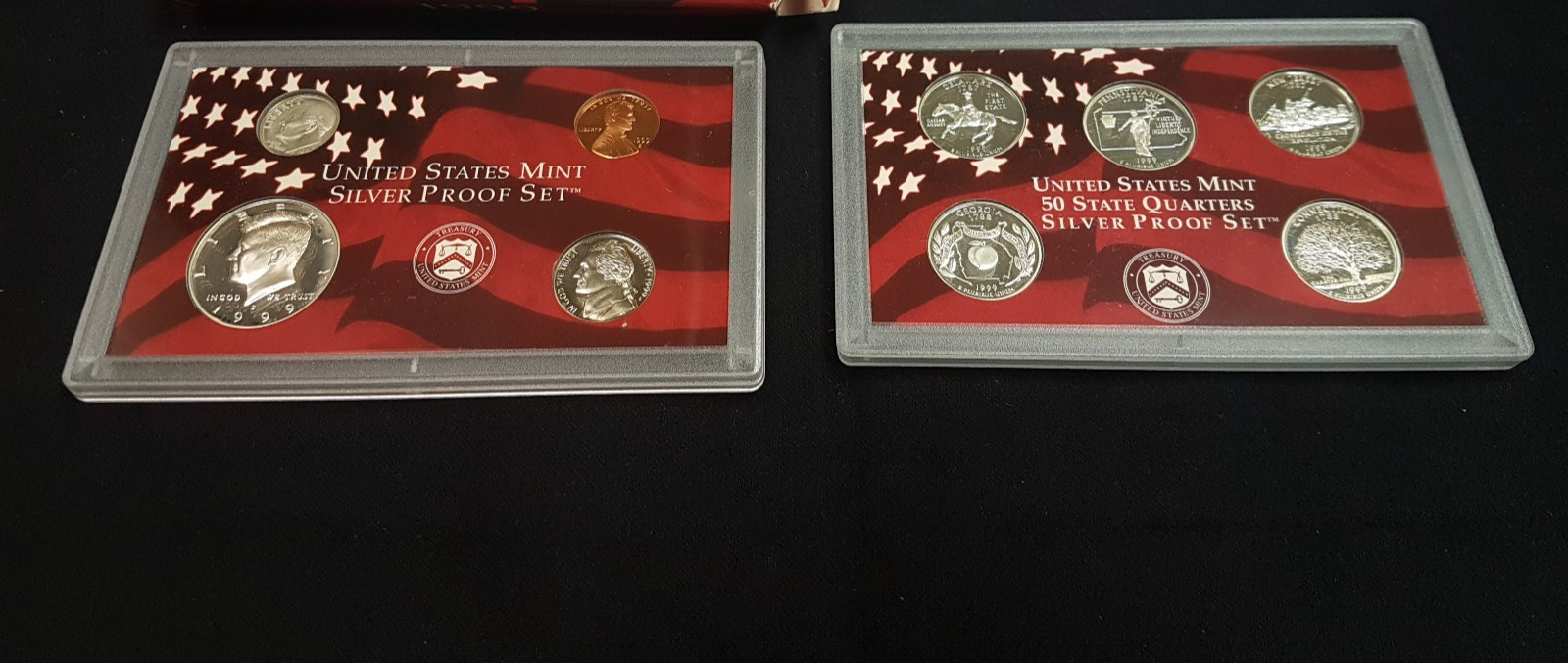 1995 US Mint Silver Proof Set (No Box/COA - As Pictured)