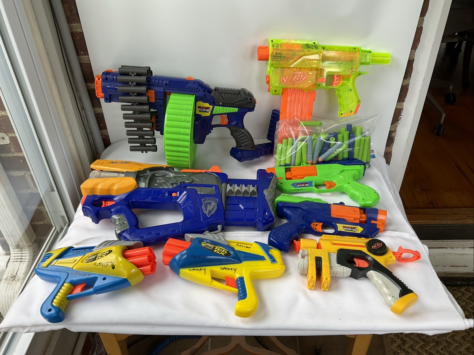 8-Dart Zone/Nerf/Buzz Bee/Assorted Soft Dart Guns Lot TESTED
