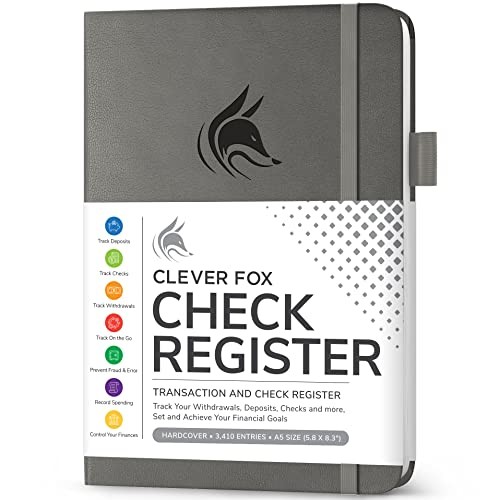 Check Register Book - Deluxe Transaction Register, Accounting Ledger Book,