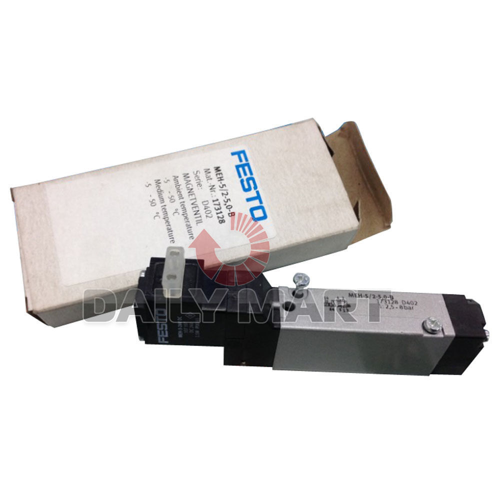 FESTO MEH-5/2-5,0-B 173128 SOLENOID VALVE PLC MODULE NEW