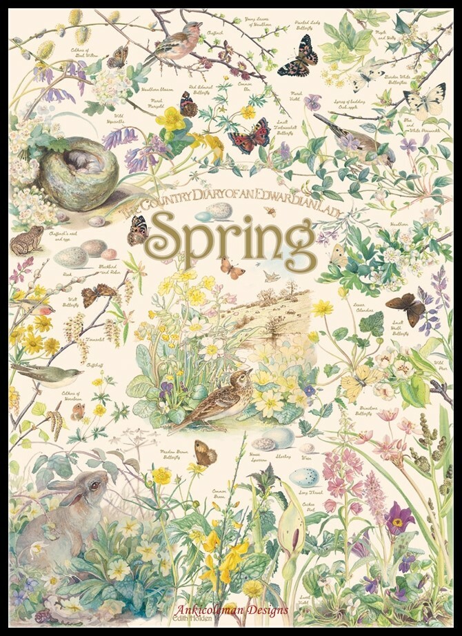 Country Diary Spring - Chart Counted Cross Stitch Patterns Needlework DIY DMC