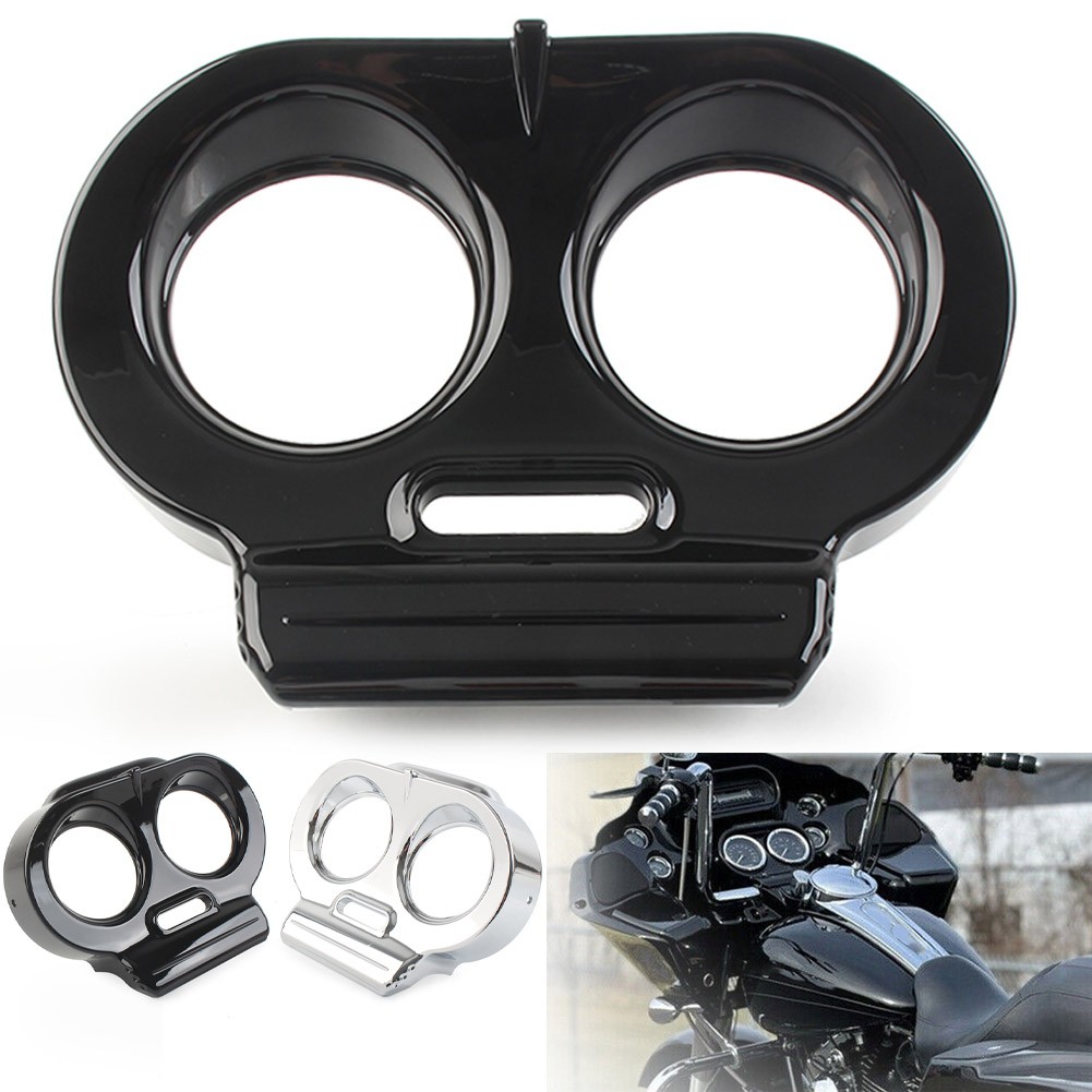 Motorcycle Gauge Cover Nacelle Housing Fairing Fit Harley Road Glide FLTRX FLTRU