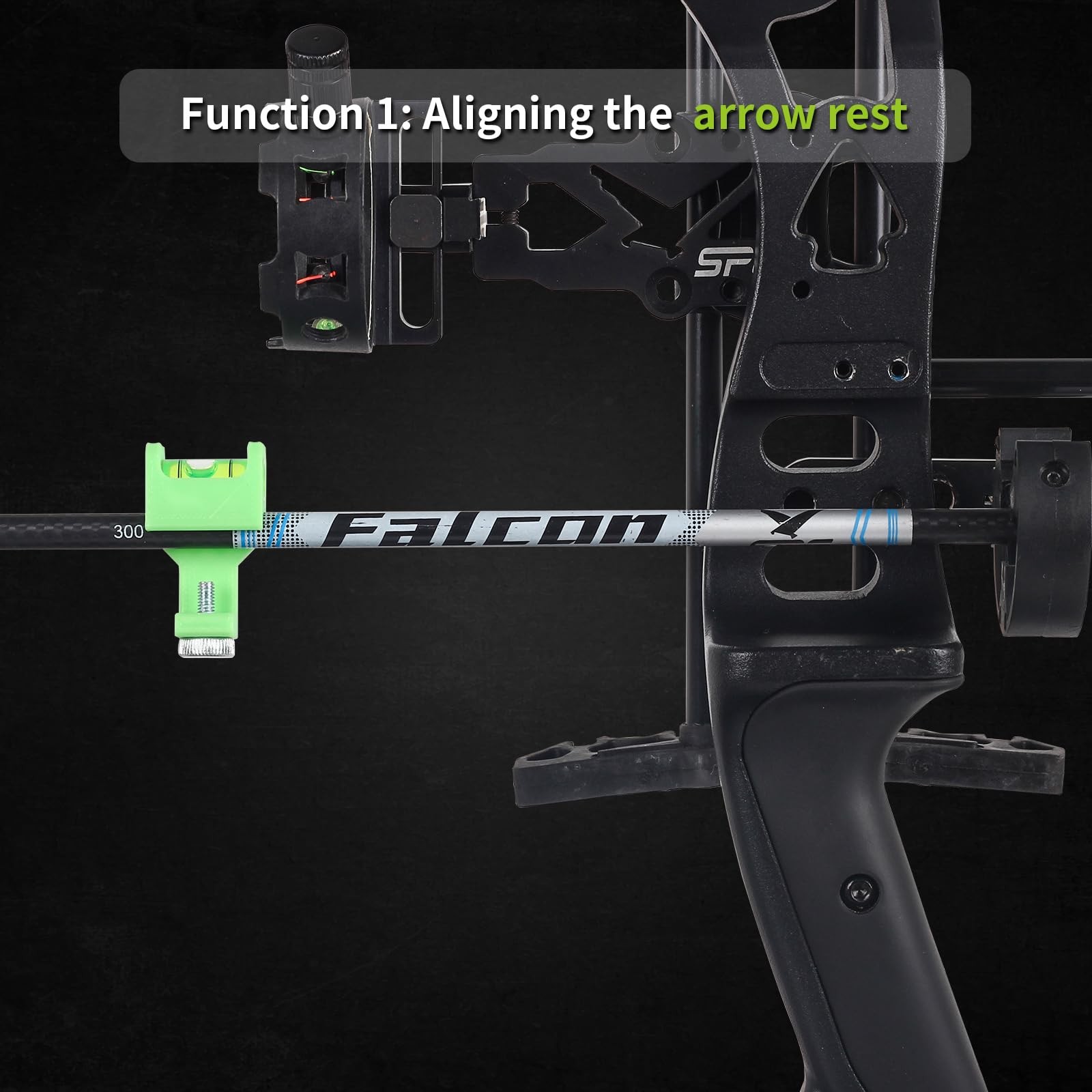 SPG Bow Level Tuning Kit - Compound Tools with Arrow Rest Green