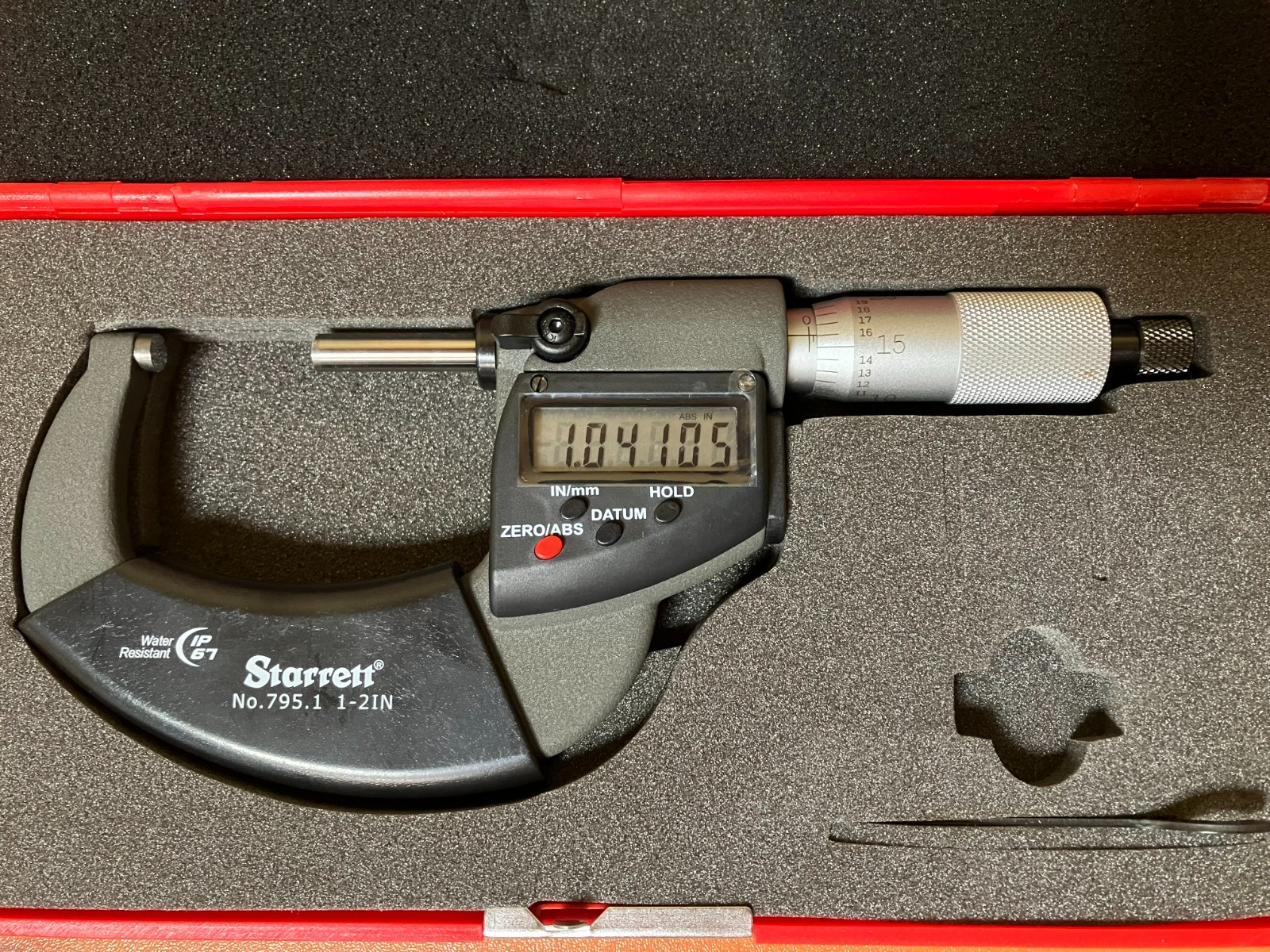STARRETT ELECTRONIC 1-2 MICROMETER