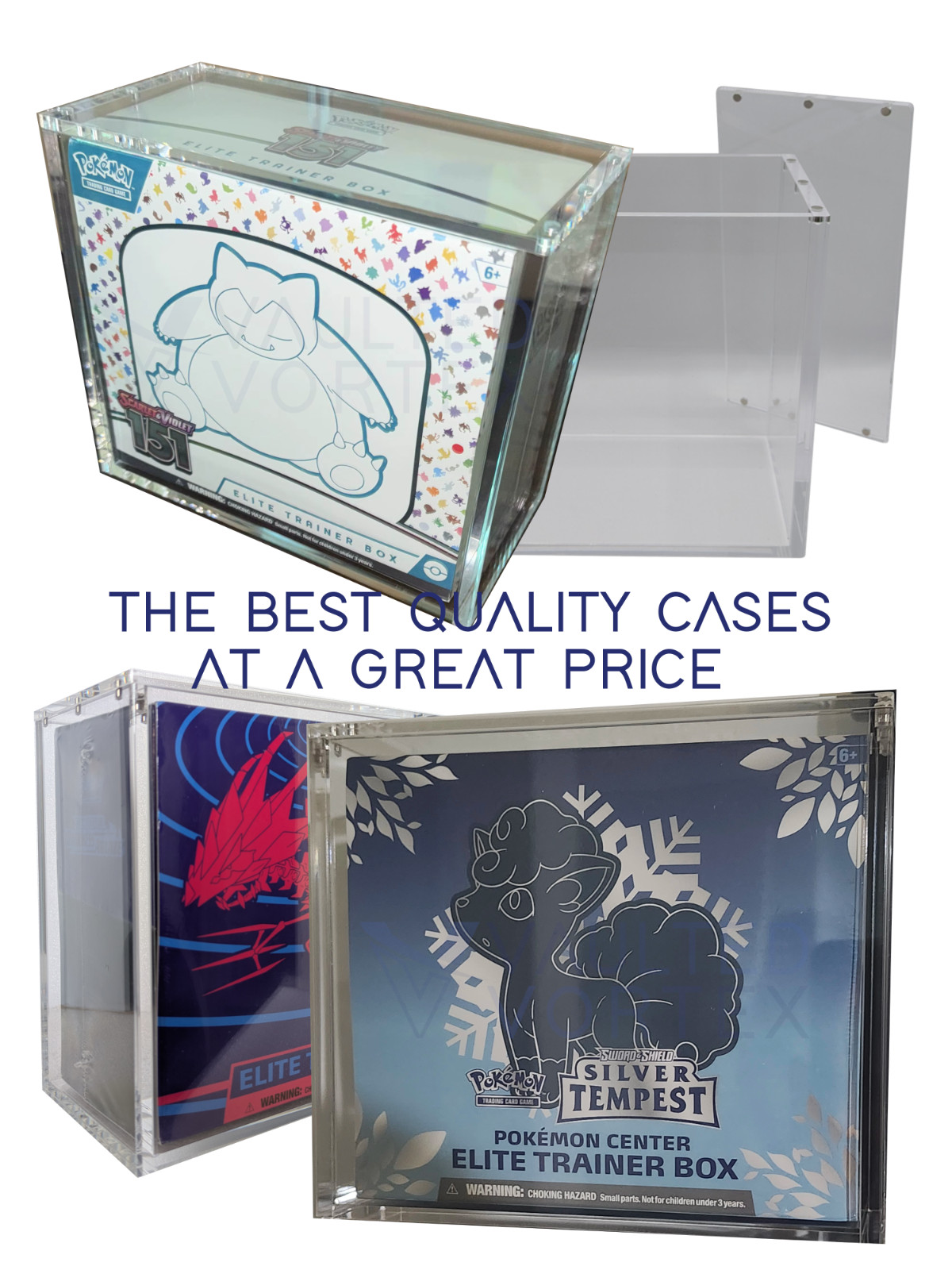 Pokemon ETB Acrylic Case 8mm For Elite Trainer Display Storage Case
