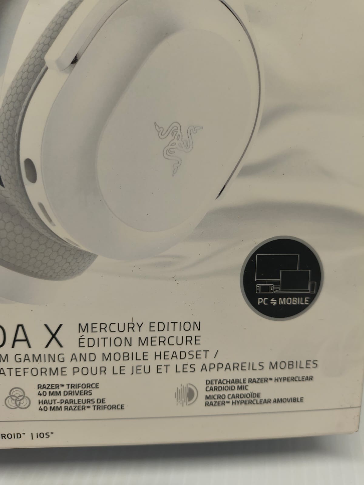 Razer Barracuda X Wireless Multiplatform Gaming and Mobile Headset Mercury Edtn
