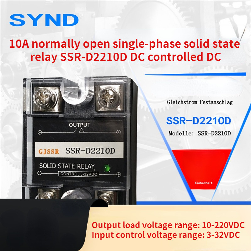 10A normally open single-phase solid state relay SSR-D2210D DC controlled DC