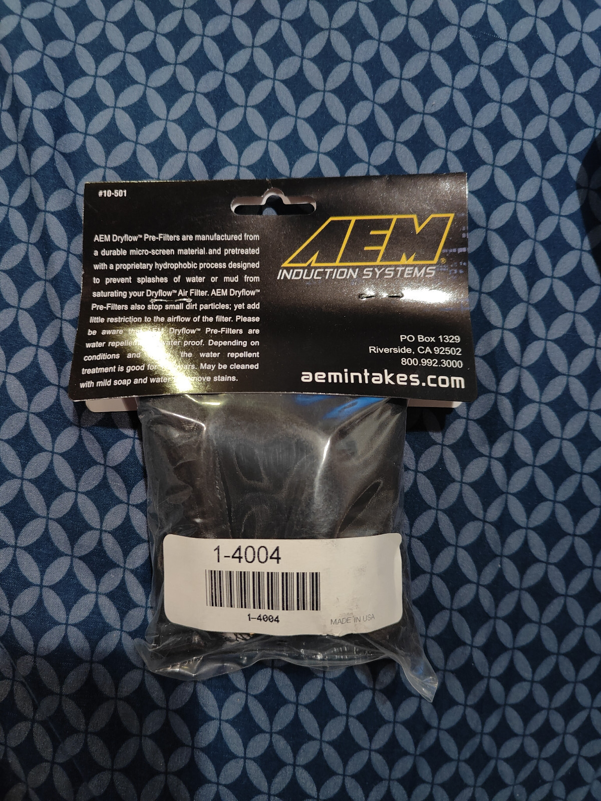 AEM Air filter pre filter wrap 1-4004