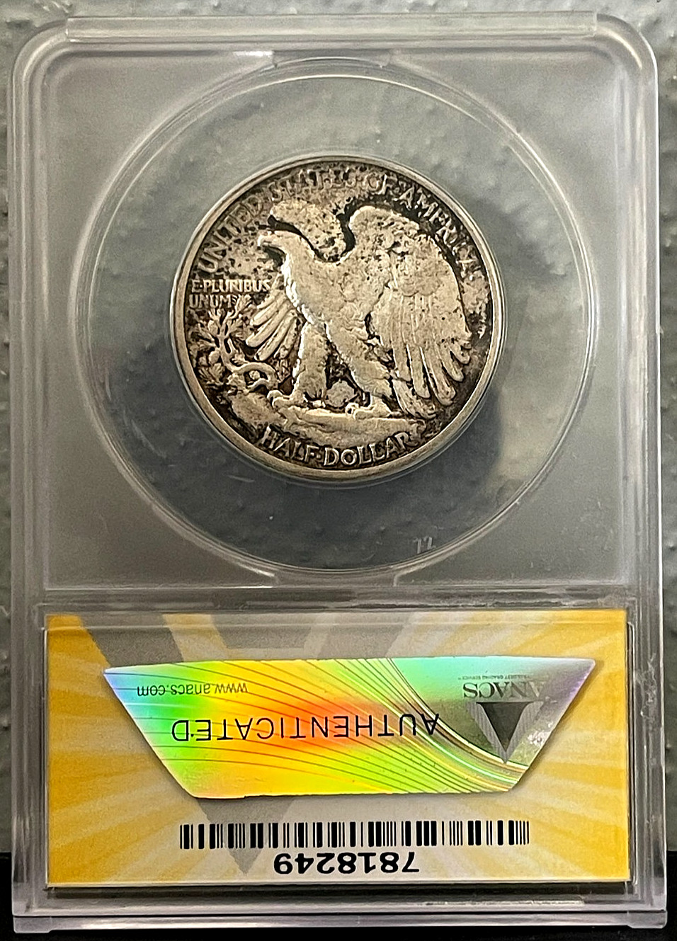 1918-S Walking Liberty Half Dollar ANACS VF35